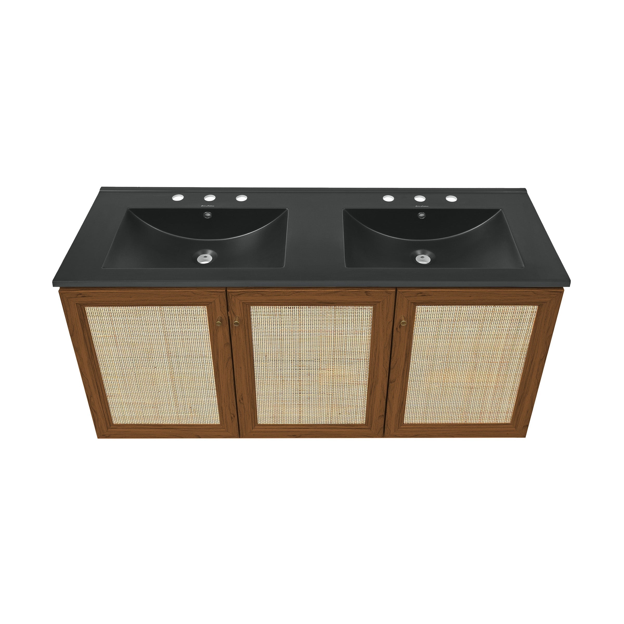 Brown Oak / Black / 3-Hole