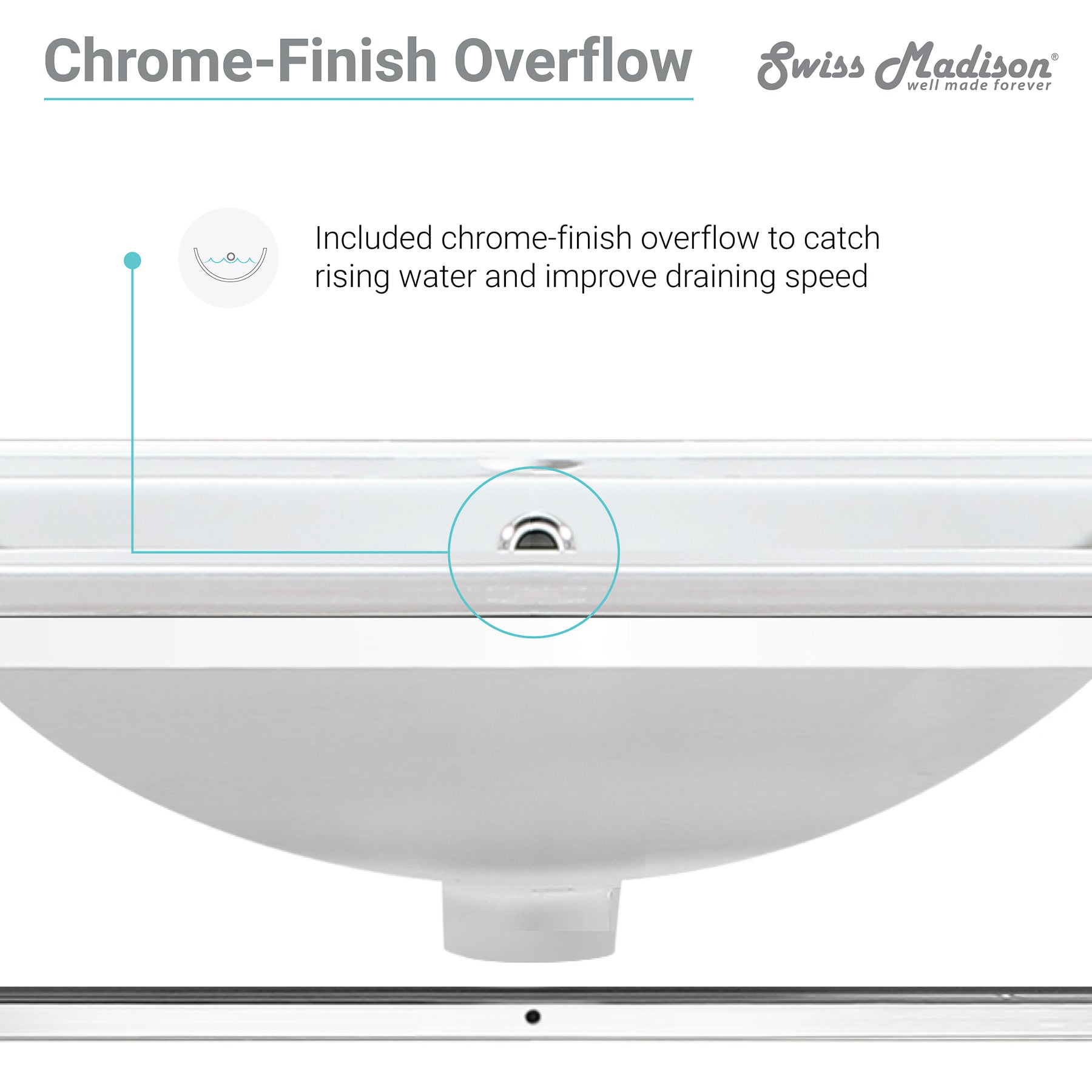 Chrome / White / 1-Hole