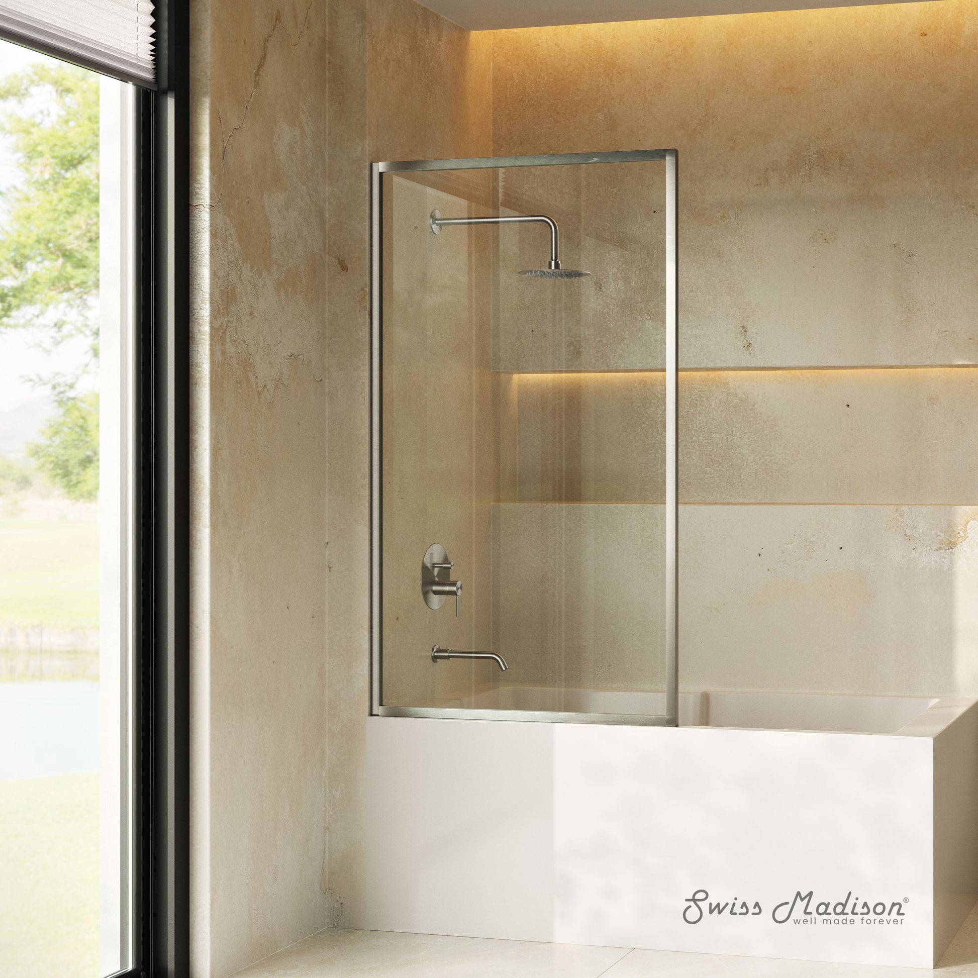 Brushed Nickel / Bathtub Door