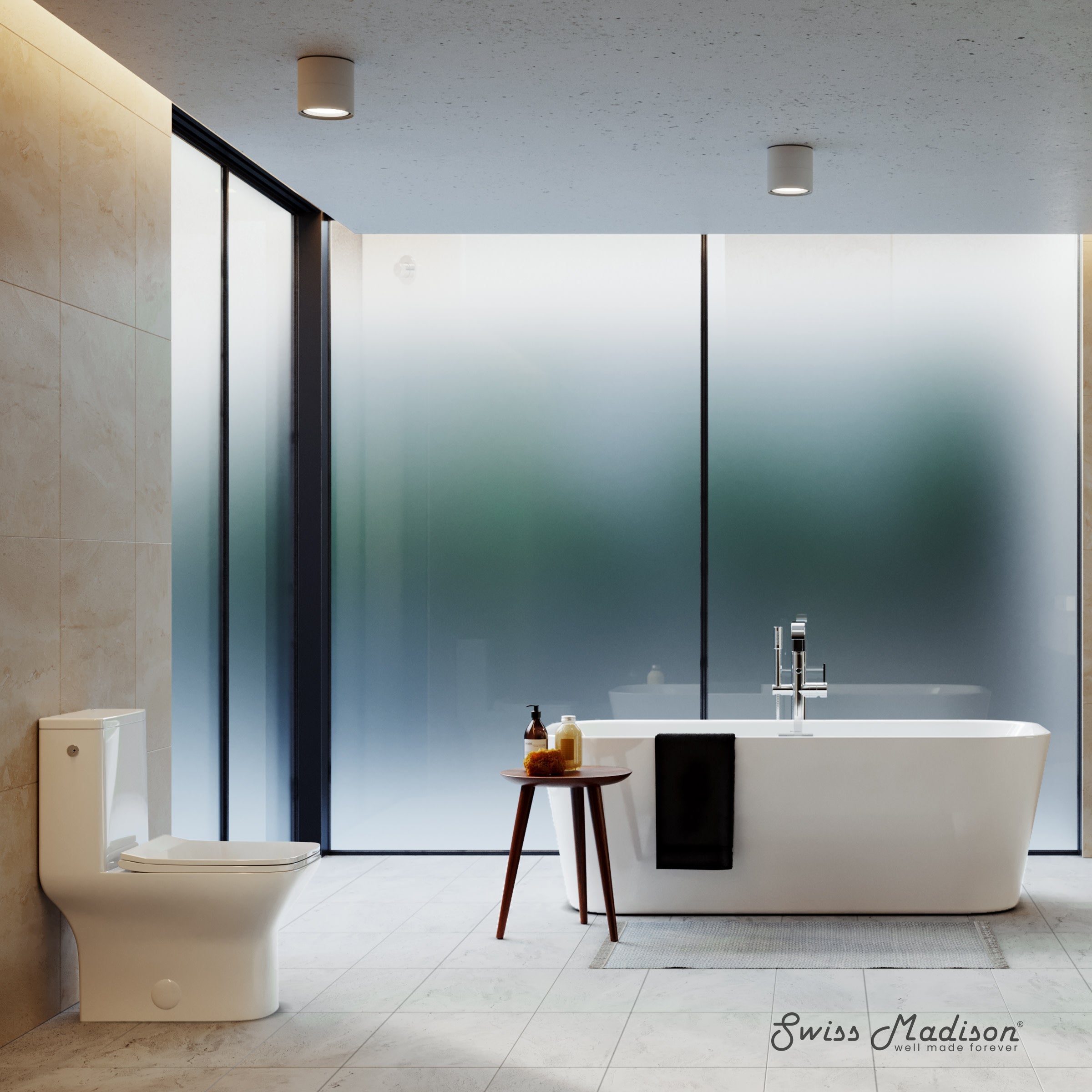 Glossy White / Dual Touchless - Left / Chrome