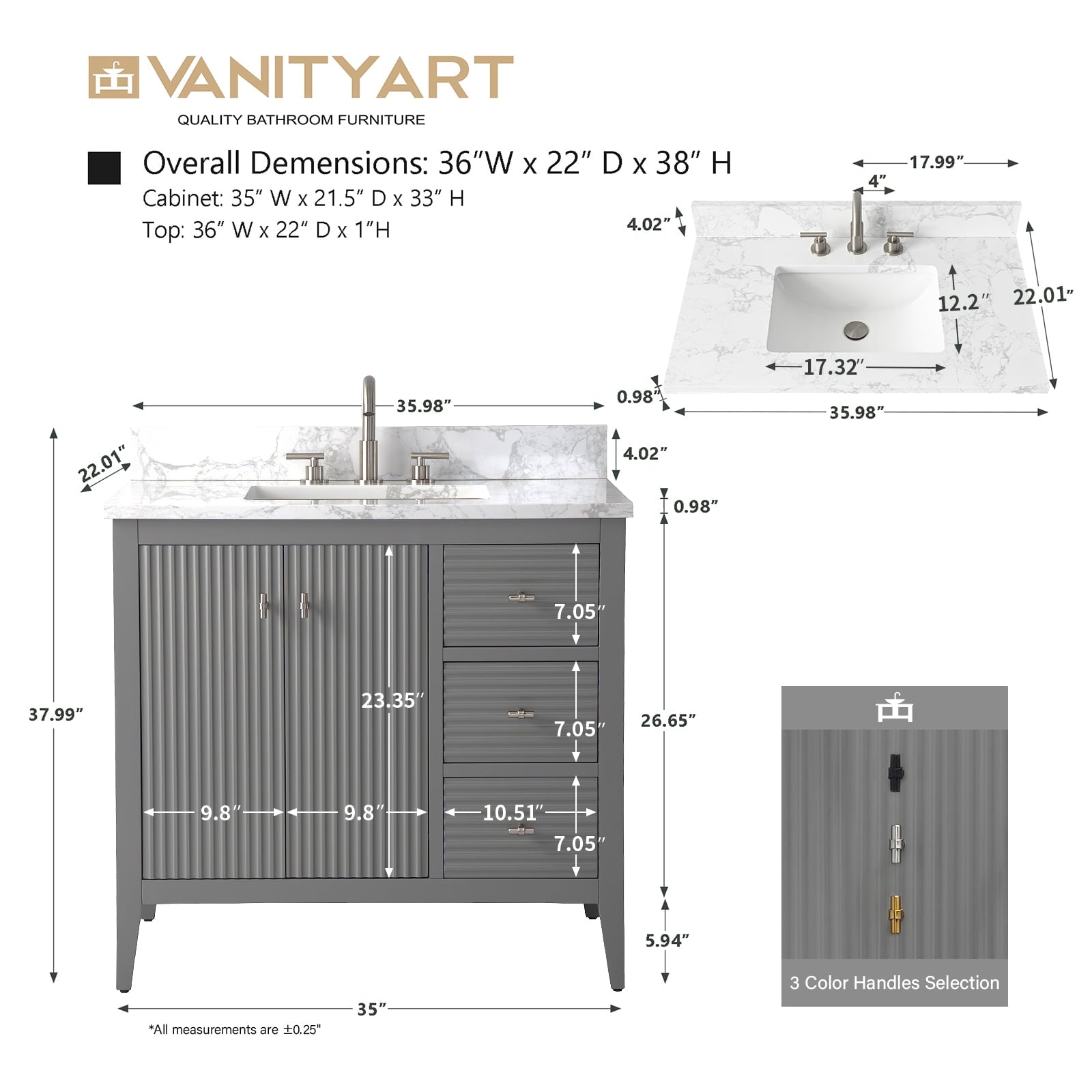 Linear Cashmere Gray / Matte Black
