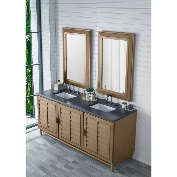 Whitewashed Walnut / Charcoal Soapstone - 3 Faucet Holes
