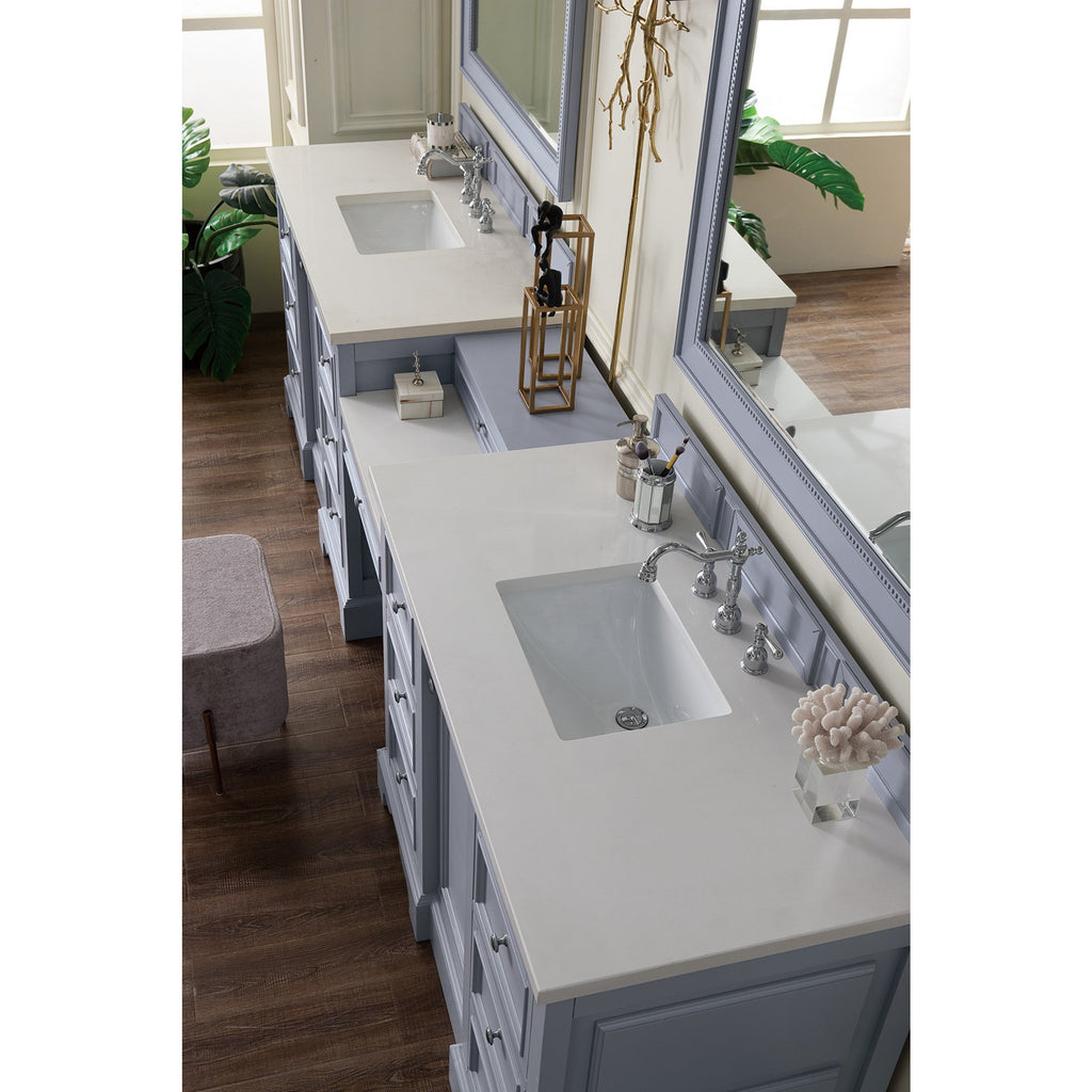 Silver Gray / White Zeus - 3 Faucet Holes