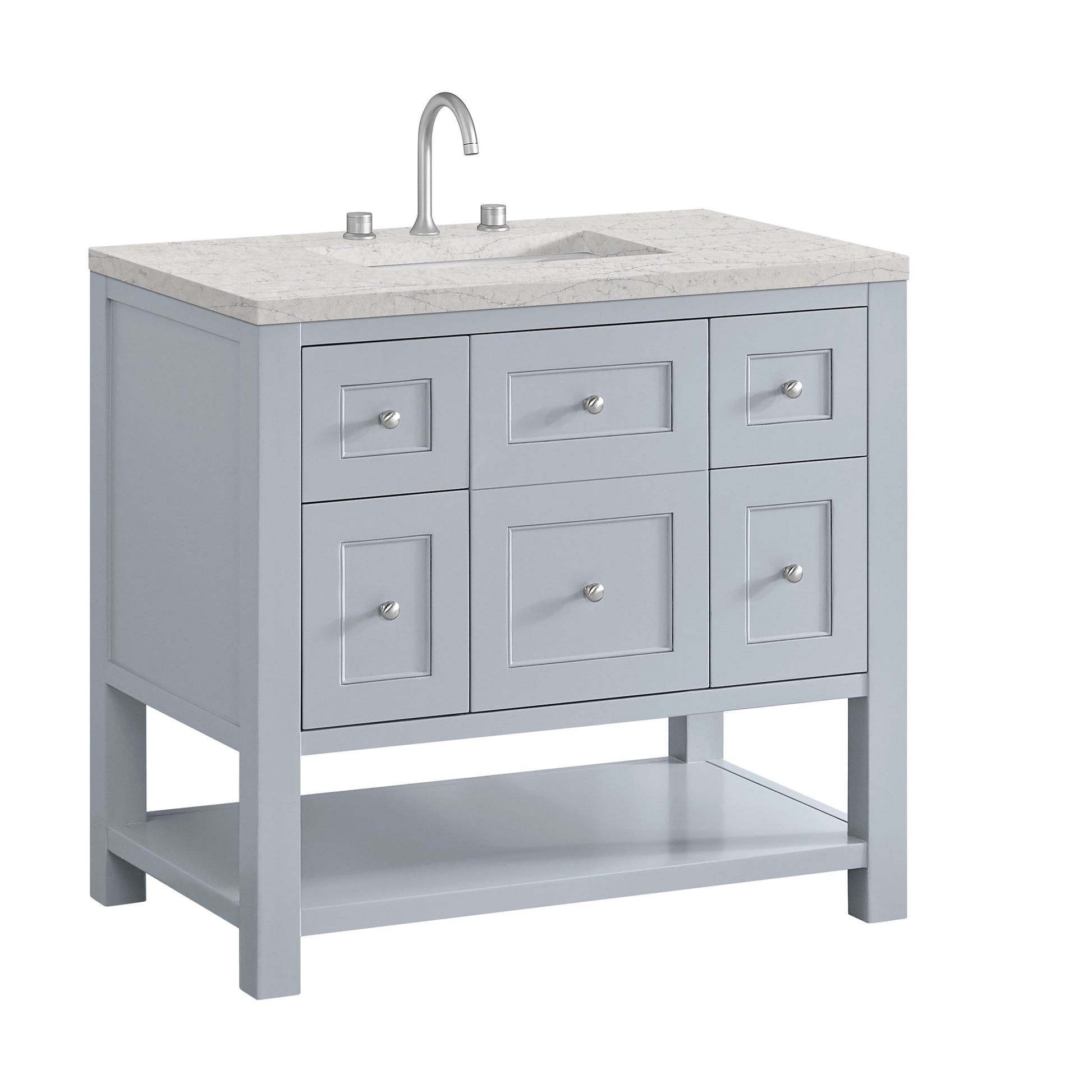 Serenity Blue / Eternal Jasmine Pearl - 3 Faucet Holes