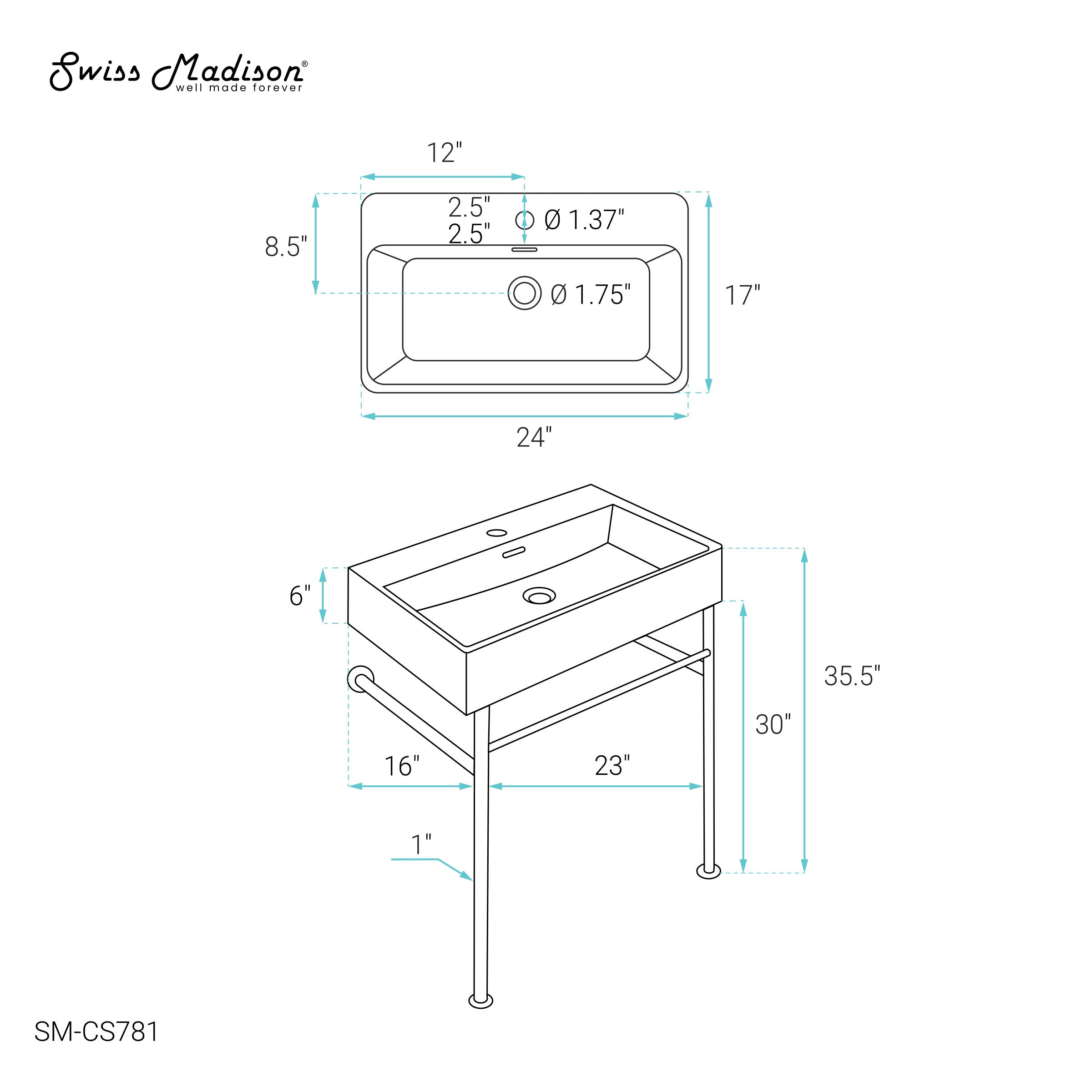 Black / Matte Black / 1-Hole