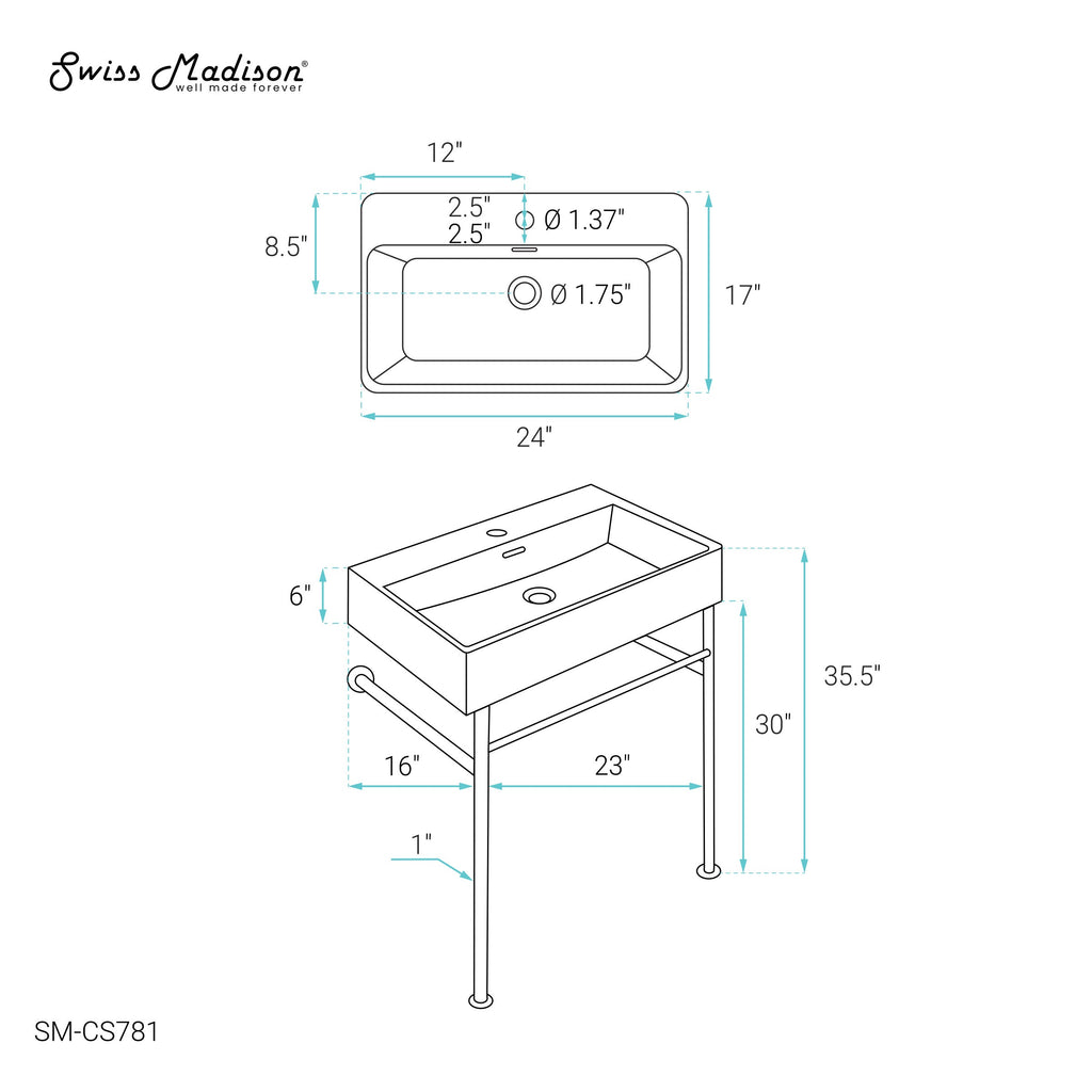 Black / Matte Black / 1-Hole