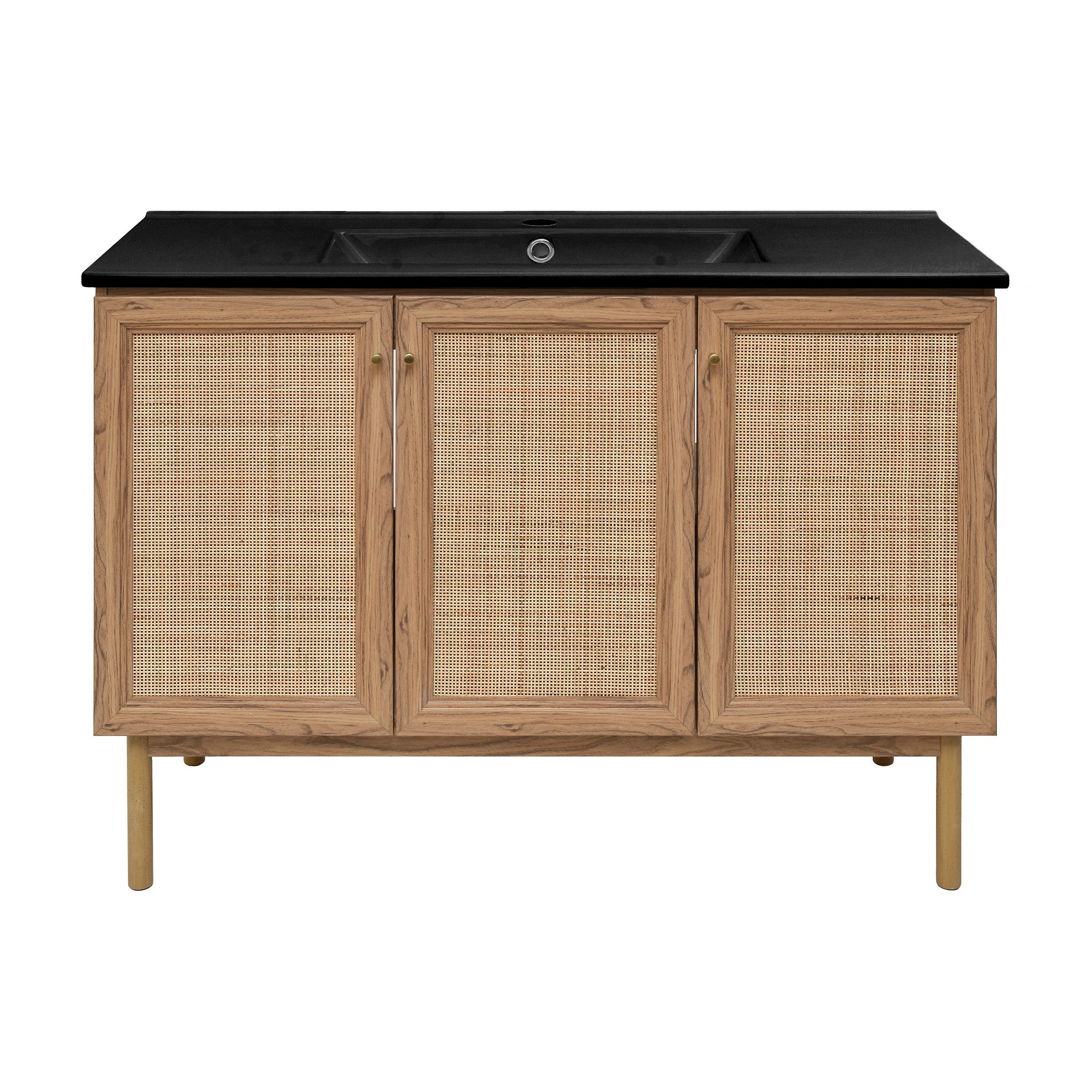 Golden Oak / Matte Black / 1-Hole