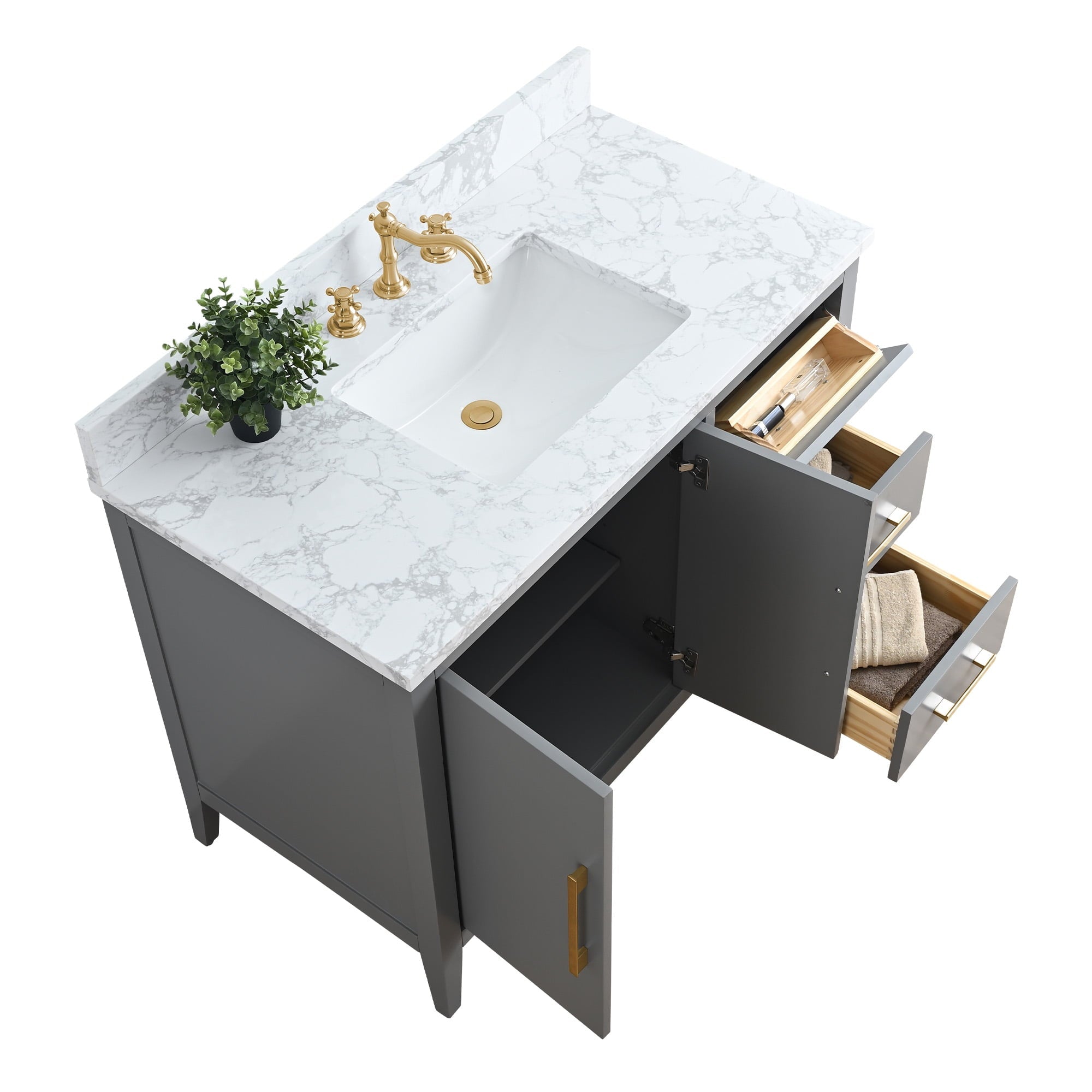 Cashmere Gray / Golden Brushed