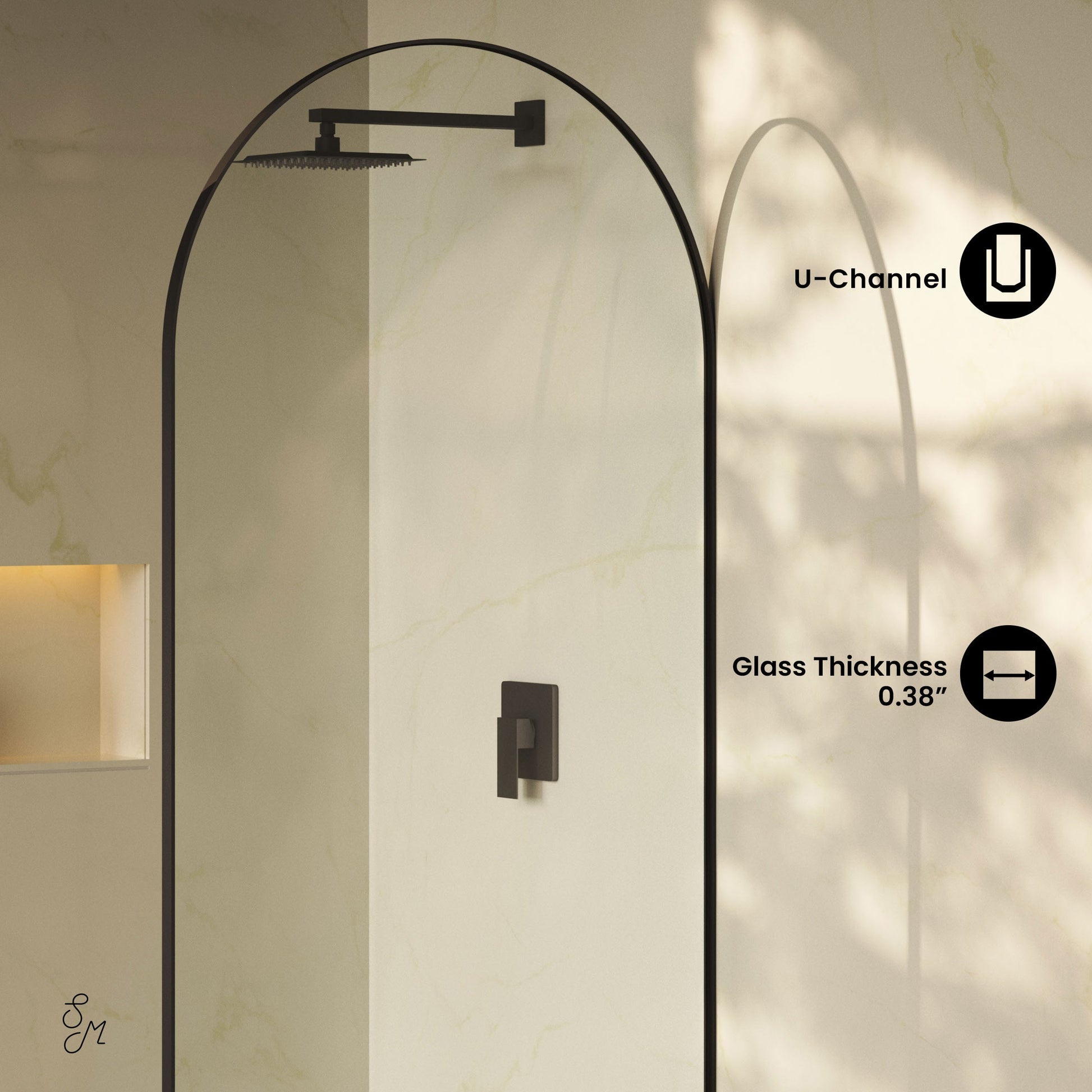 Matte Black / Shower Door