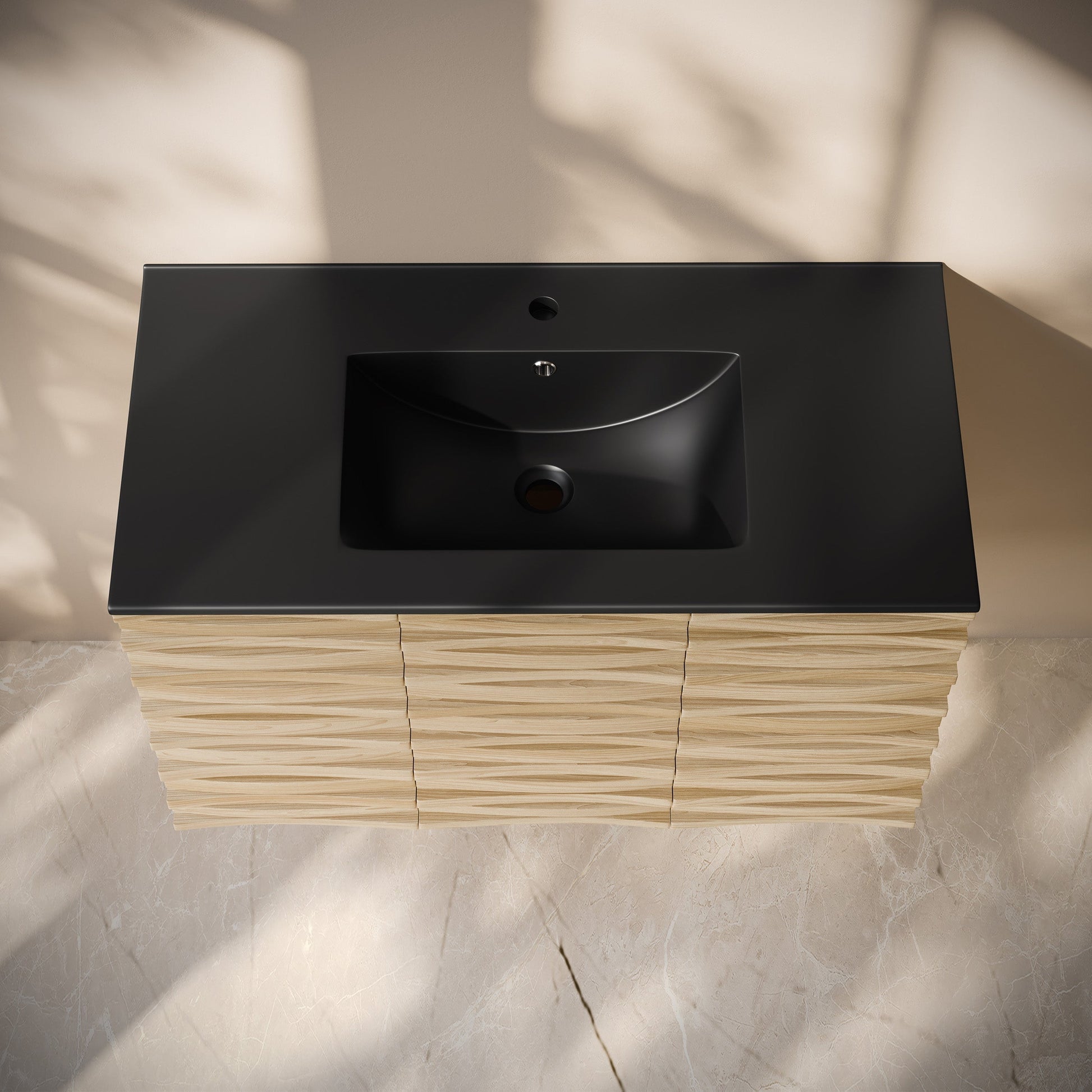 Natural Oak / Black / 1-Hole