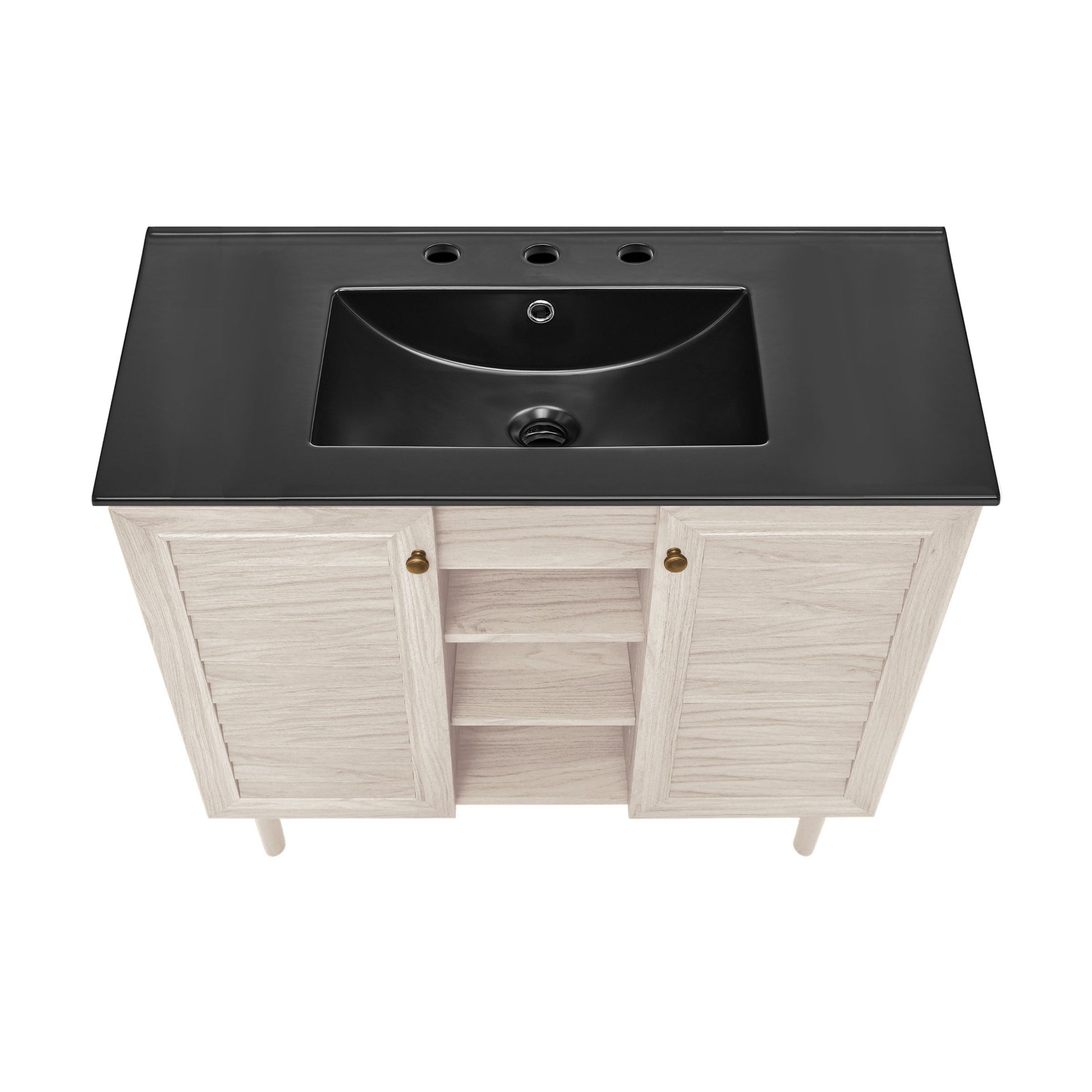 White Oak / Black / 3-Hole