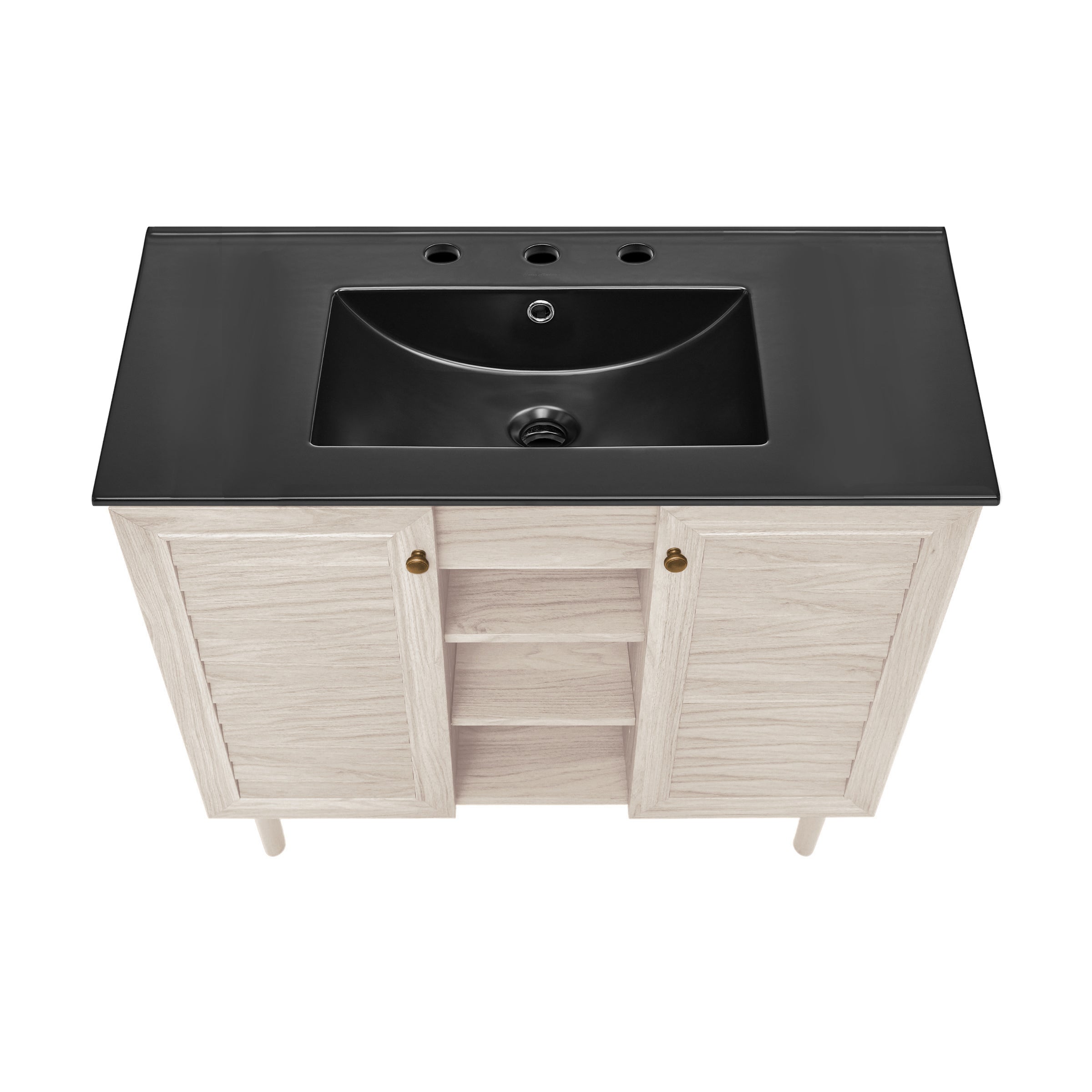 White Oak / Black / 3-Hole