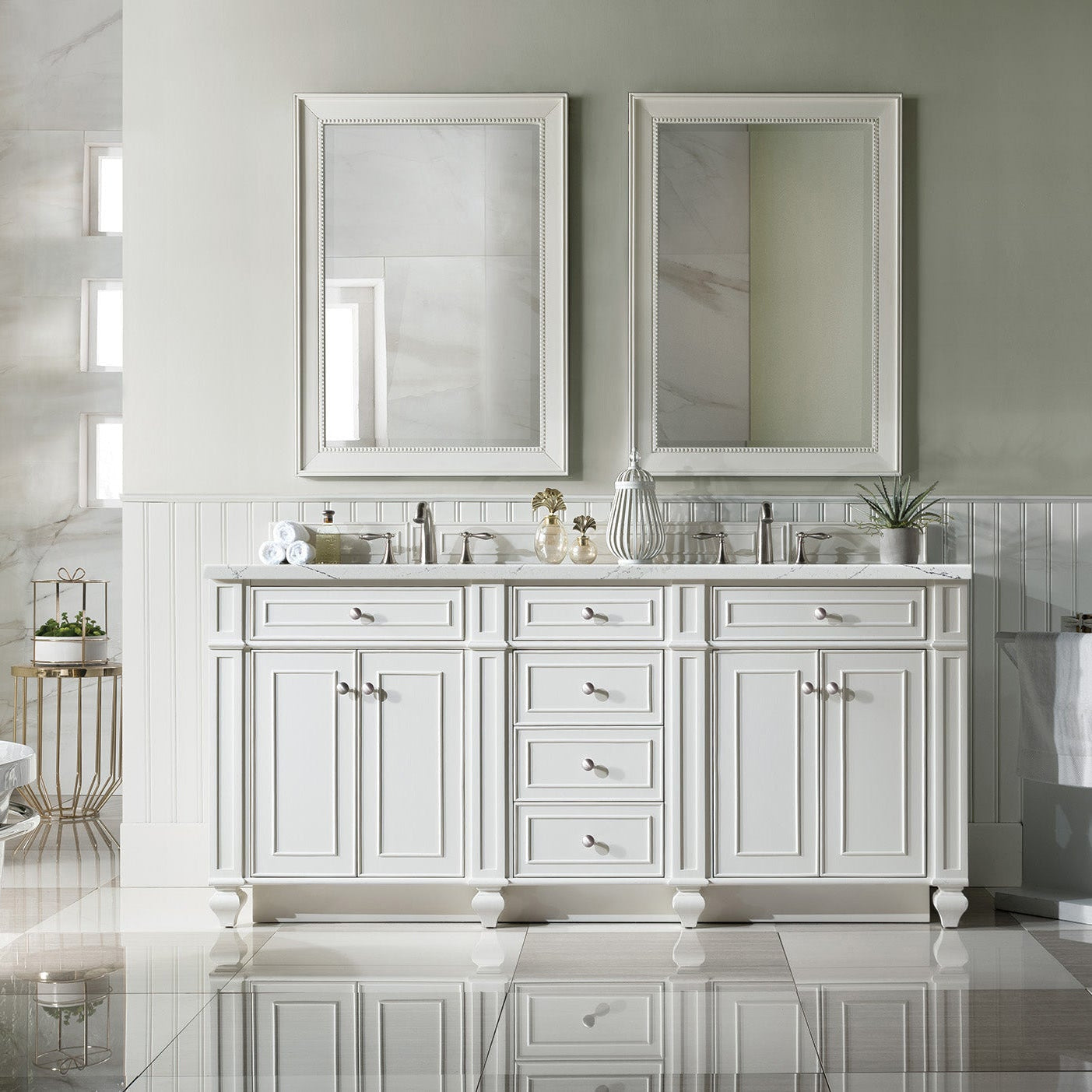 Bright White / Ethereal Noctis - 3 Faucet Holes