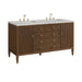 Mid-Century Walnut / Eternal Jasmine Pearl - 3 Faucet Holes