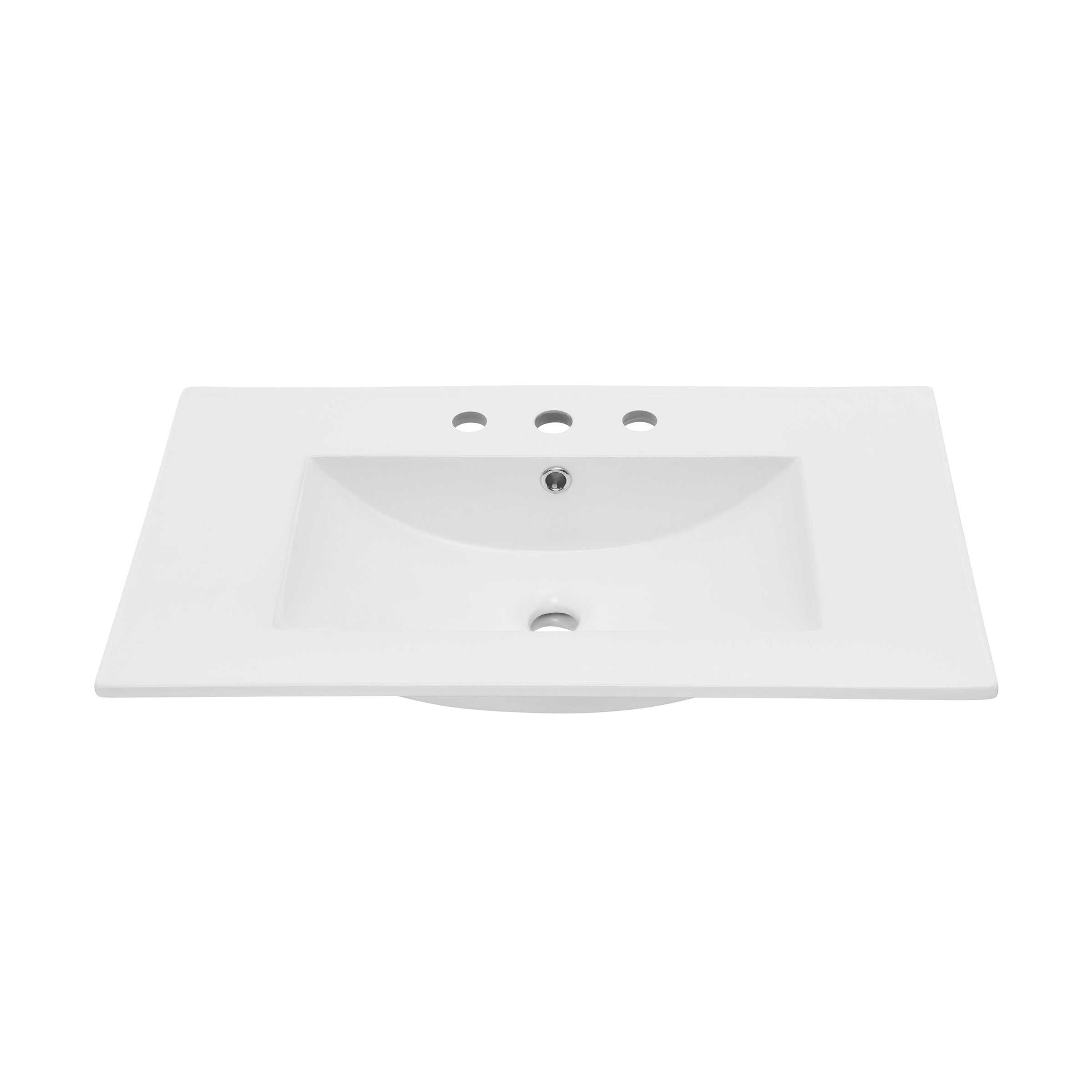 Glossy White / 3-Hole - Wide