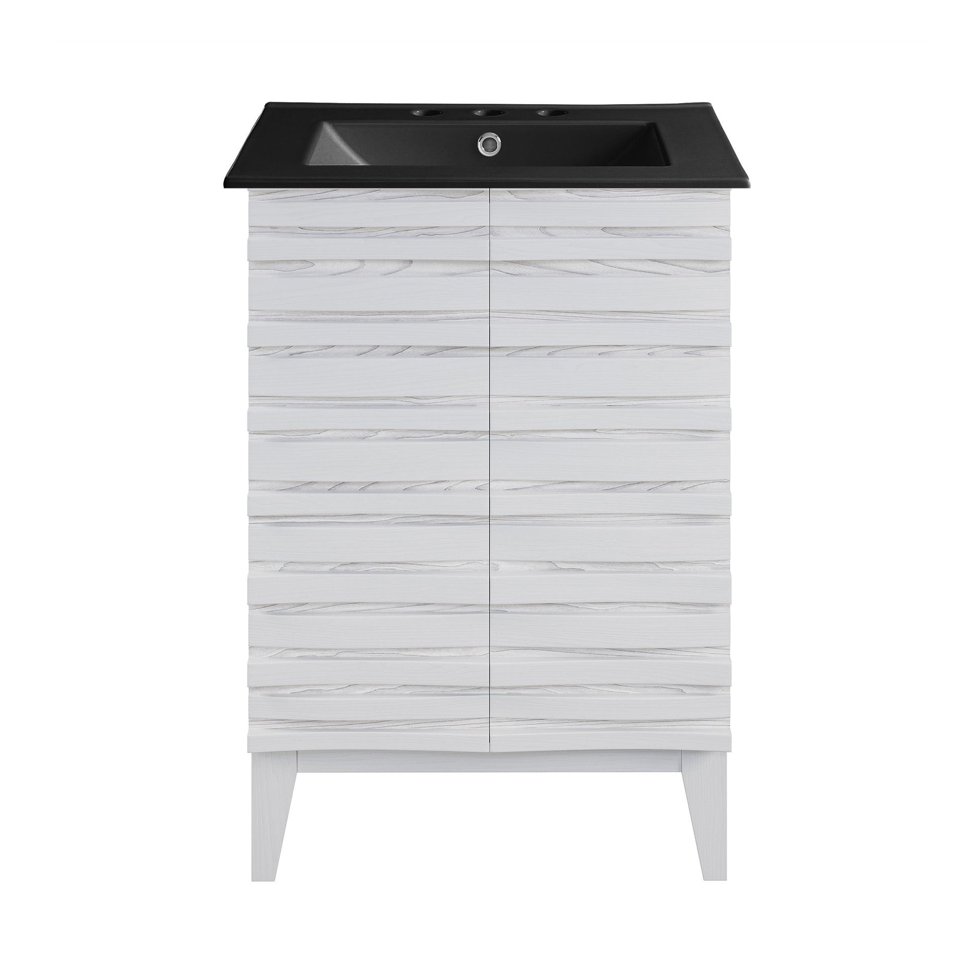 White Oak / Matte Black / 3-Hole