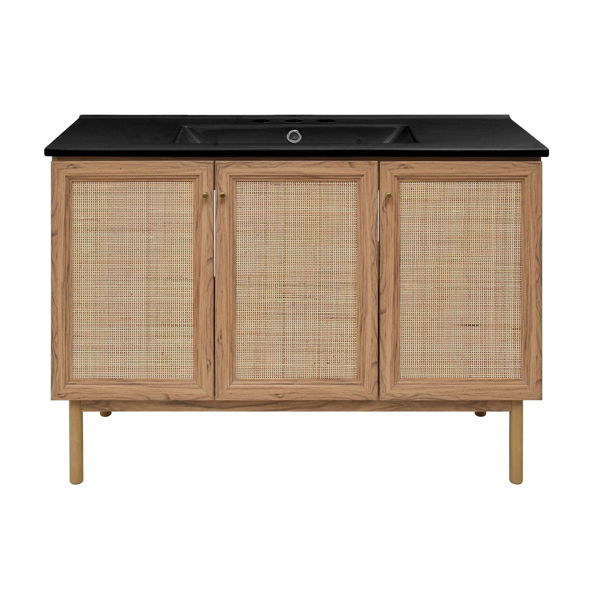 Golden Oak / Matte Black / 3-Hole