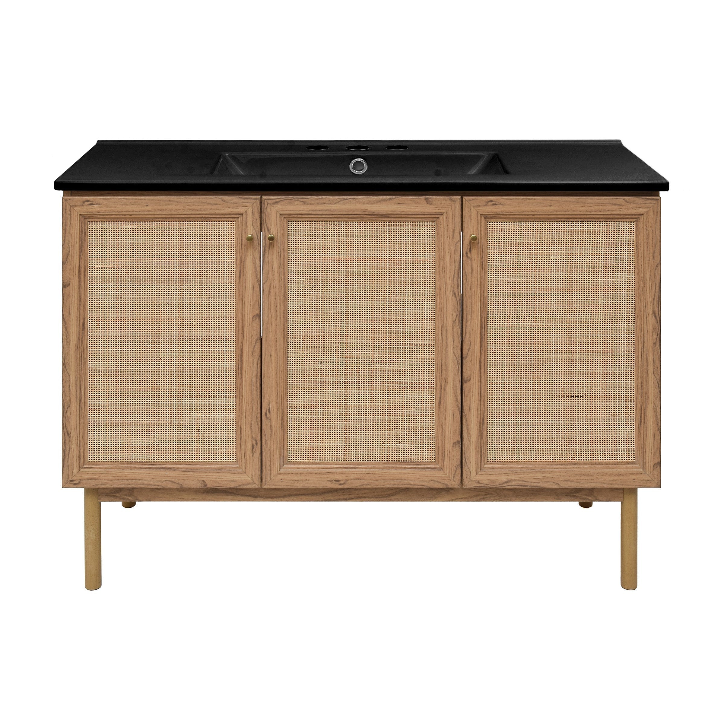 Golden Oak / Matte Black / 3-Hole