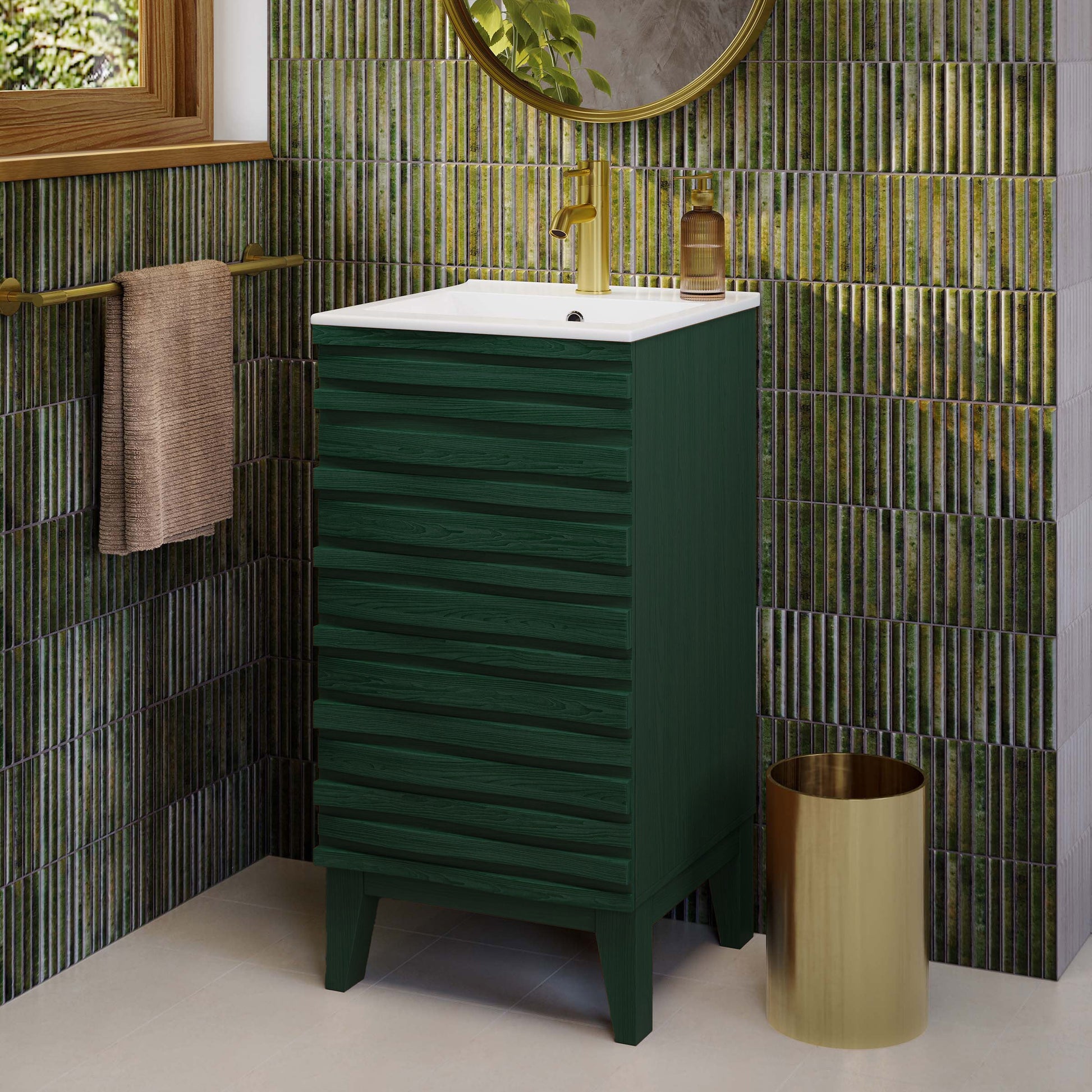 Green Oak / White