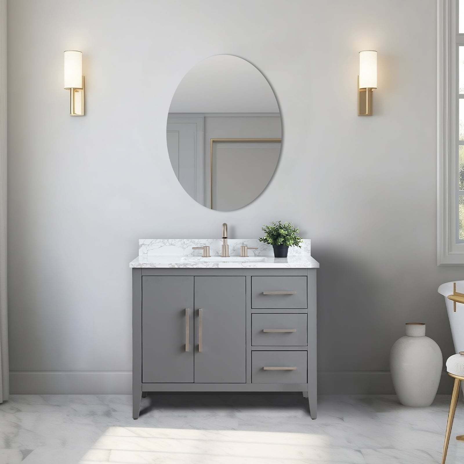 Cashmere Gray / Brushed Nickel