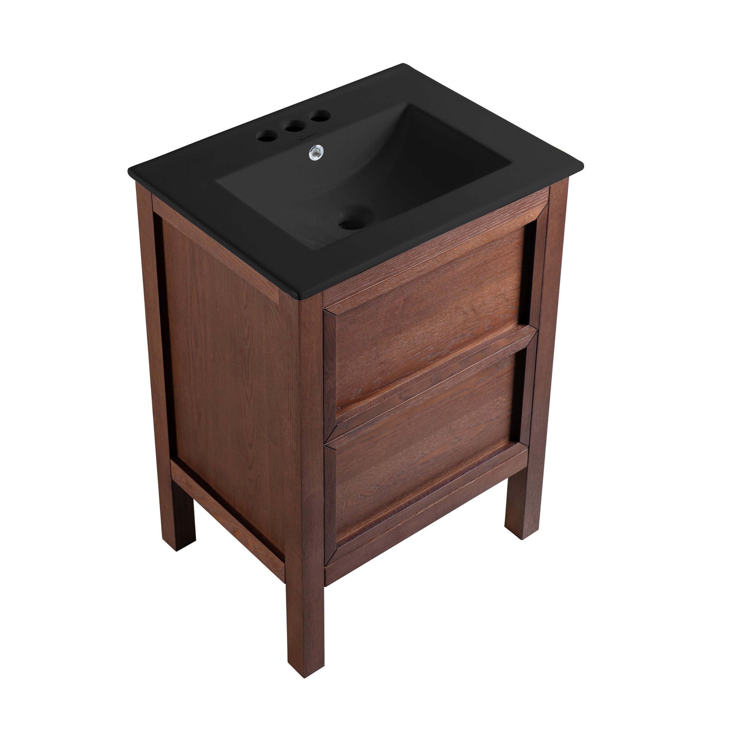 Brown Walnut / Matte Black / 3-Hole