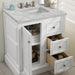 Bright White / Victorian Silver - 3 Faucet Holes