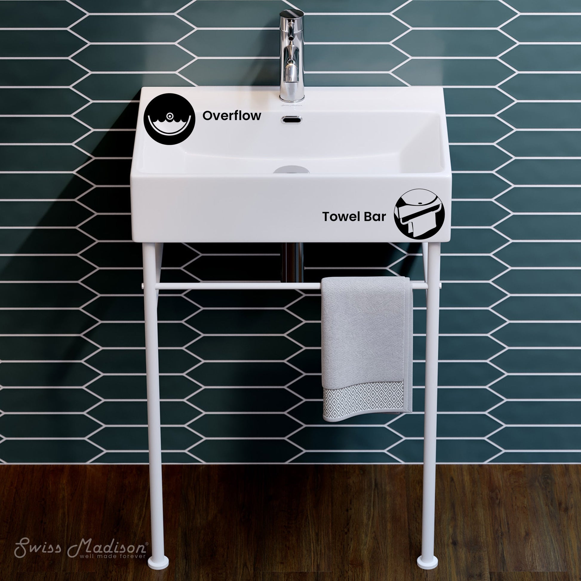 Matte White / White / 1-Hole