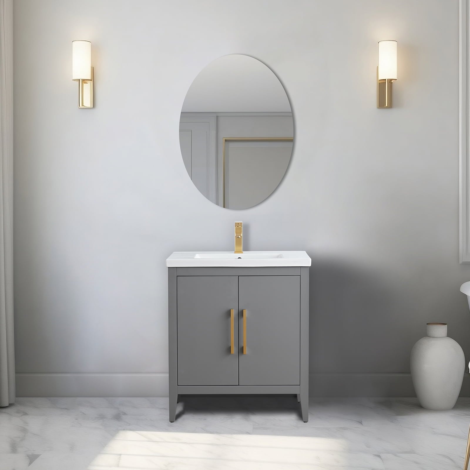 Cashmere Gray / Golden Brushed