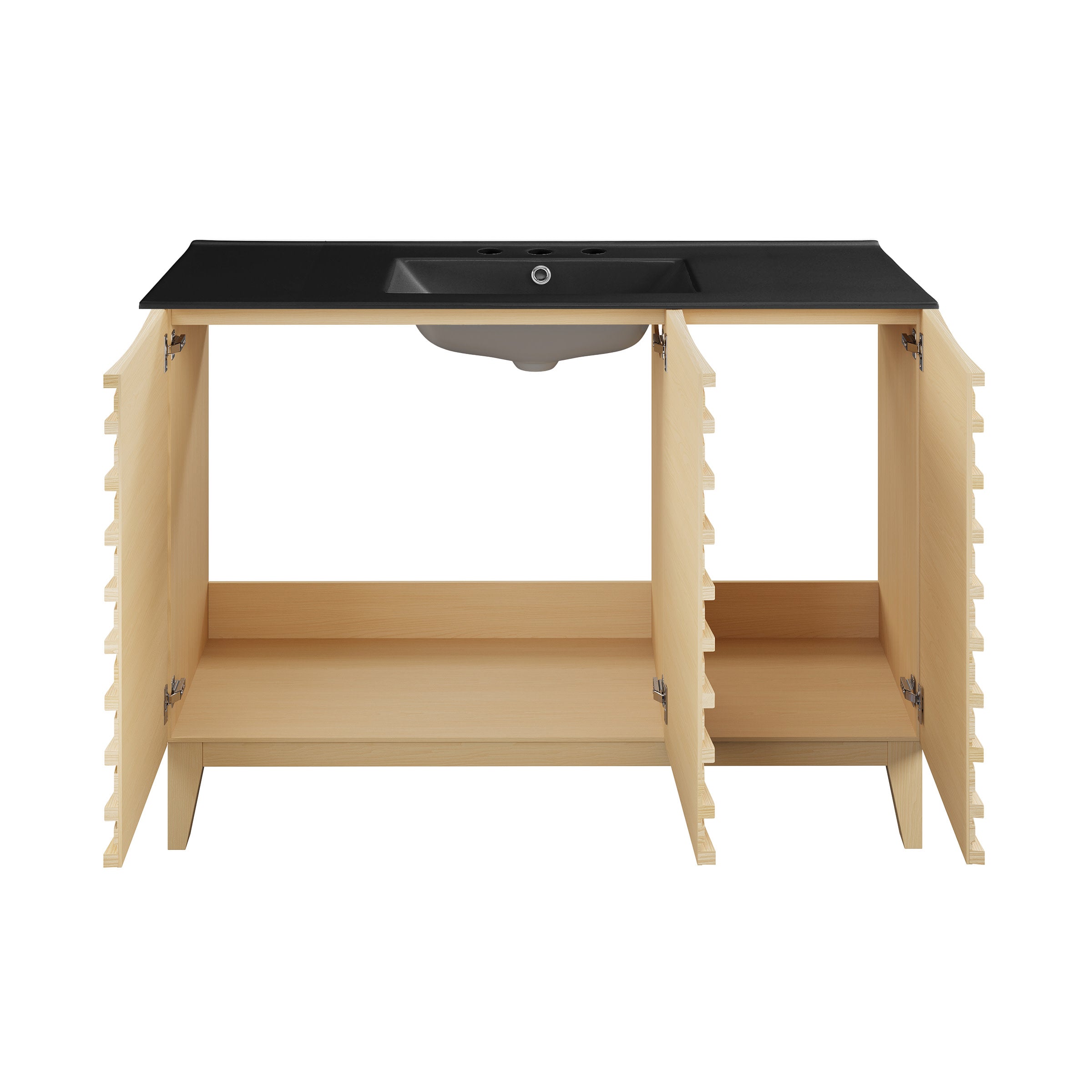 Natural Oak / Matte Black / 3-Hole