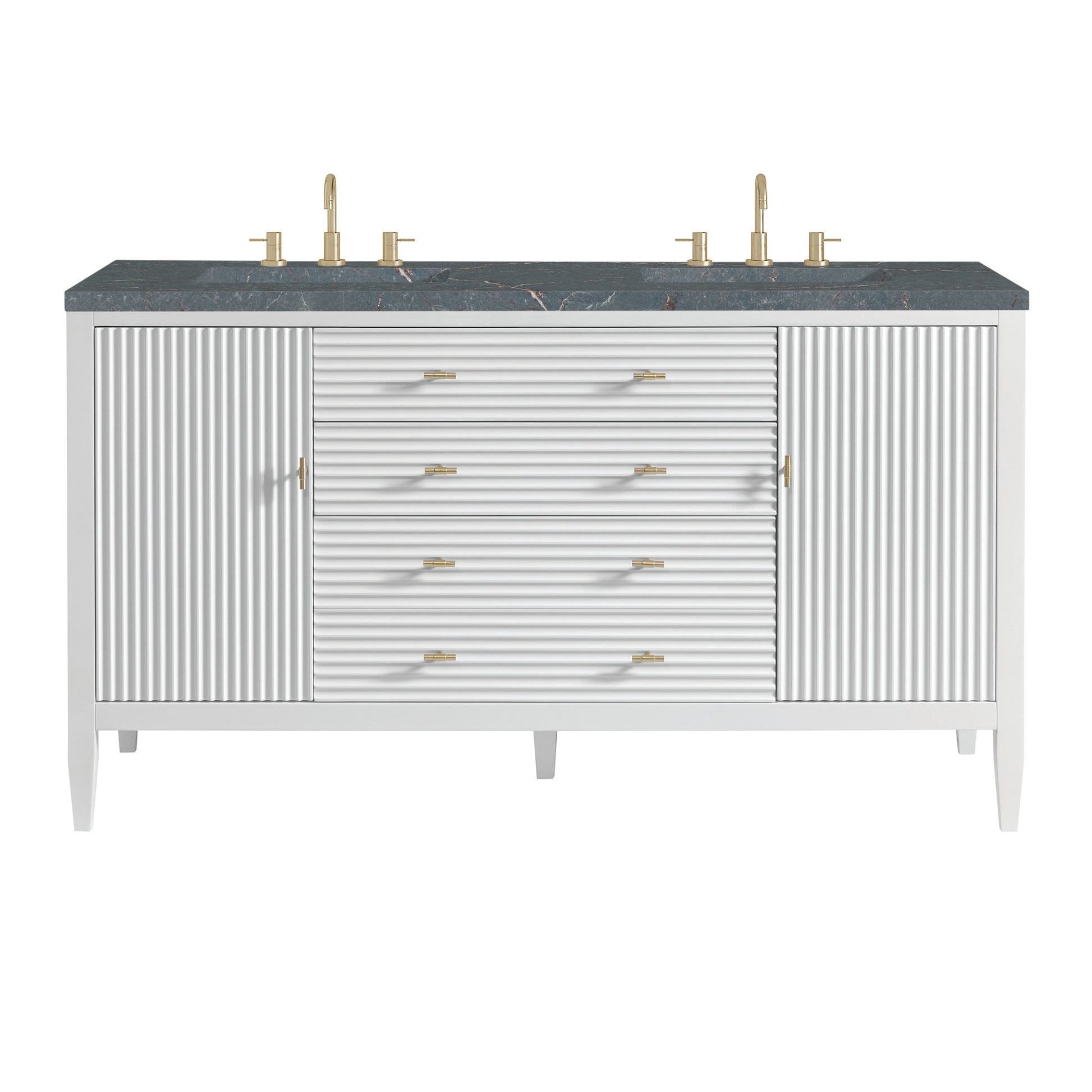 Bright White / Parisien Bleu - 3 Faucet Holes