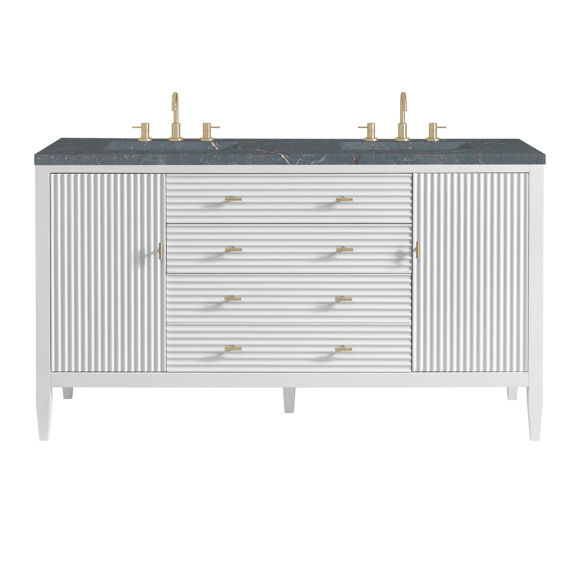 Bright White / Parisien Bleu - 3 Faucet Holes