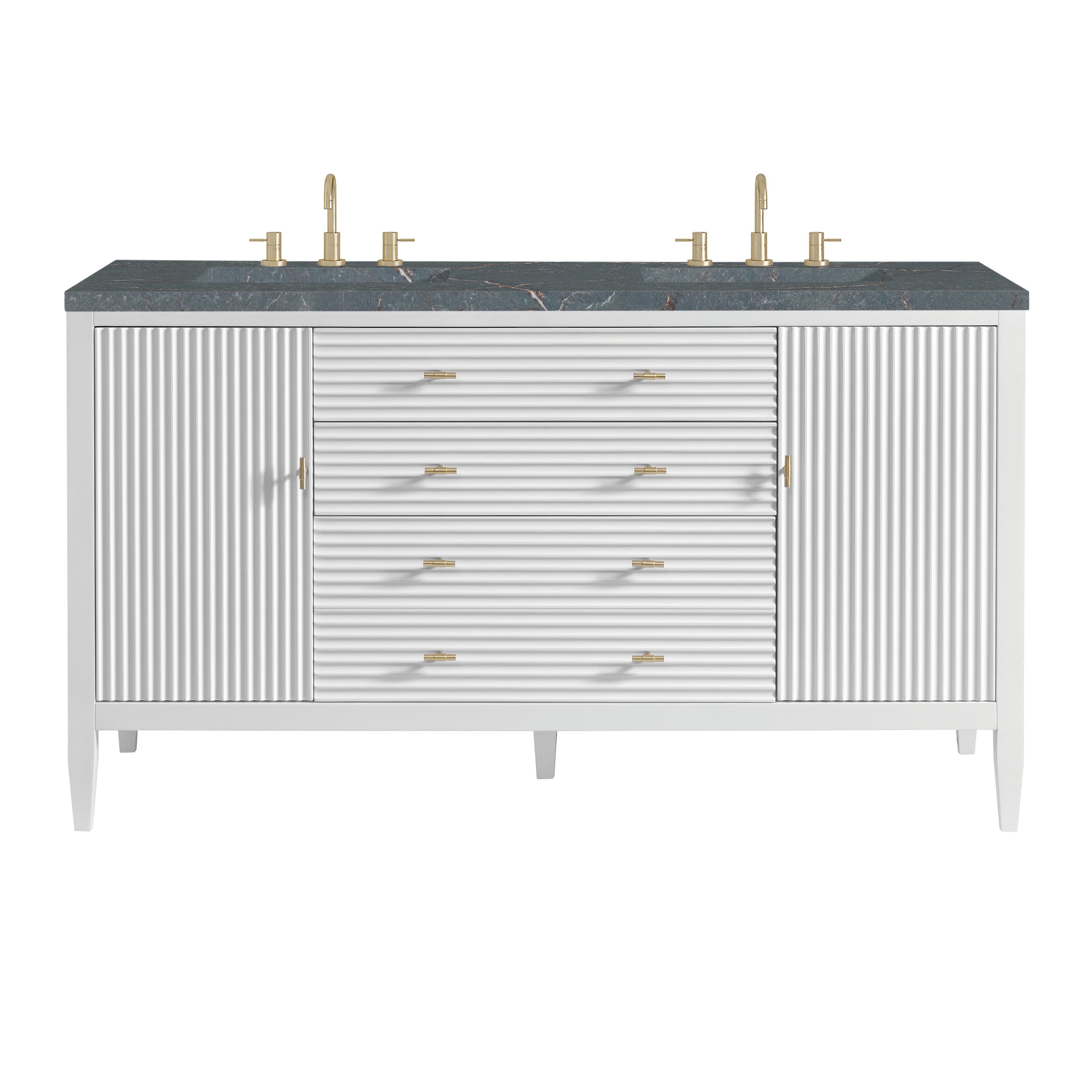 Bright White / Parisien Bleu - 3 Faucet Holes