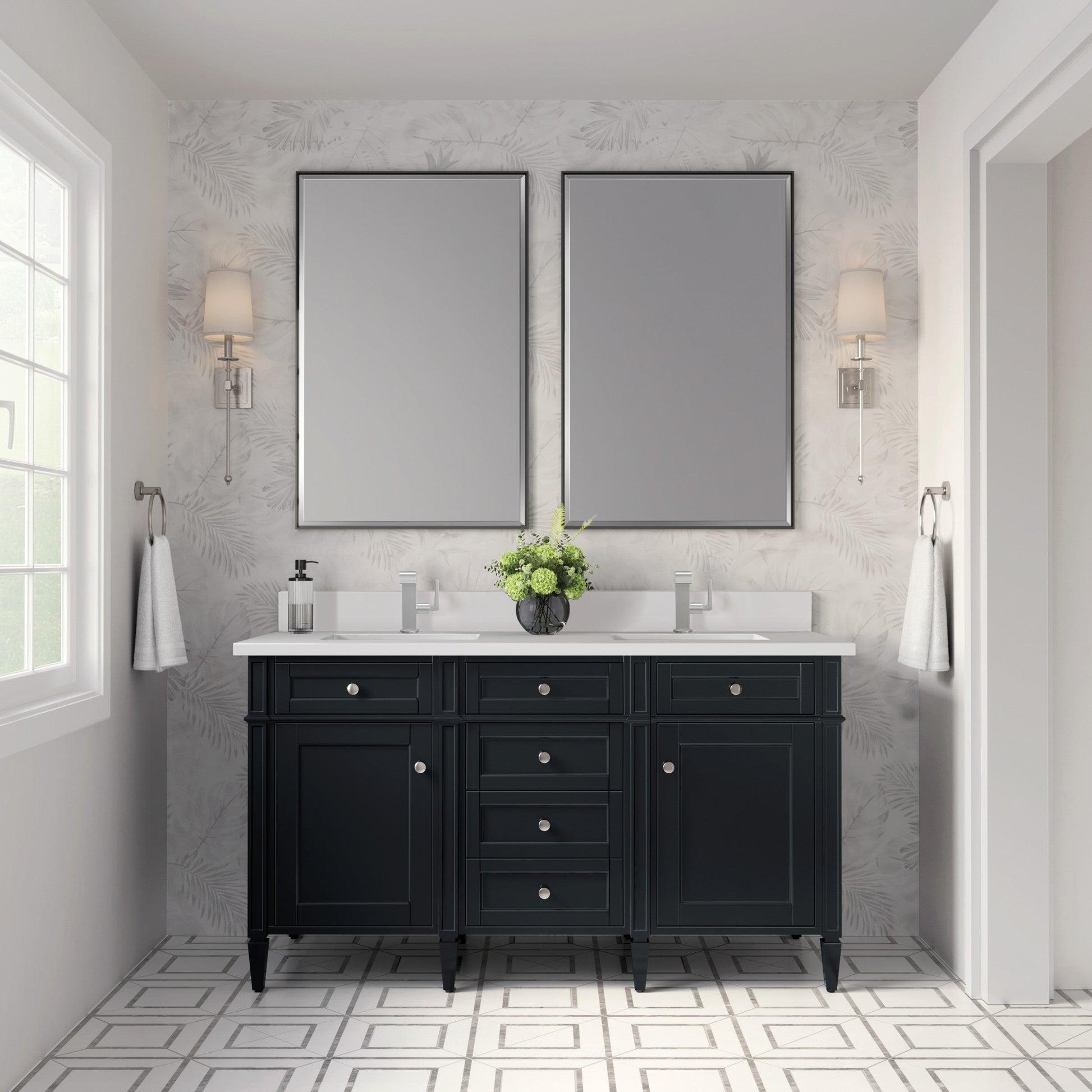 Black Onyx / White Zeus - 1 Faucet Hole