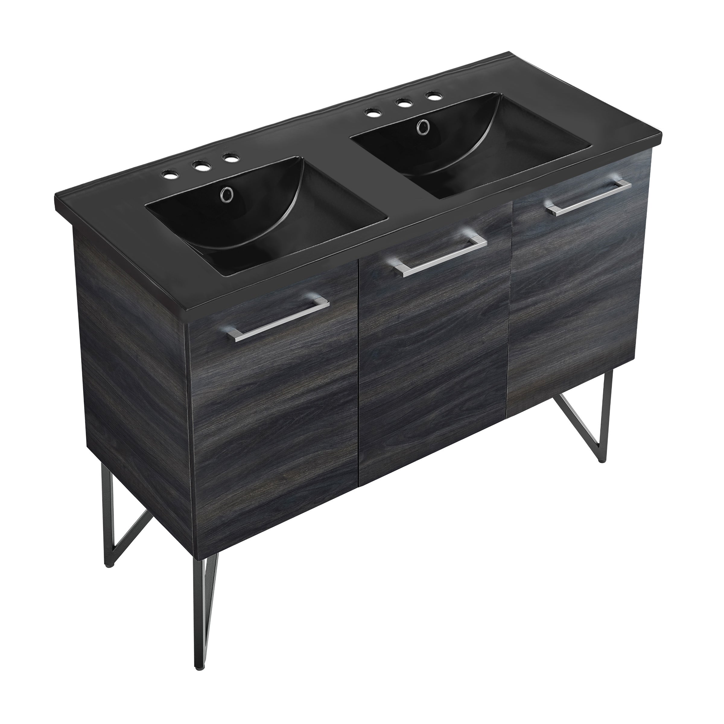 Black Walnut / Matte Black / 3-Hole