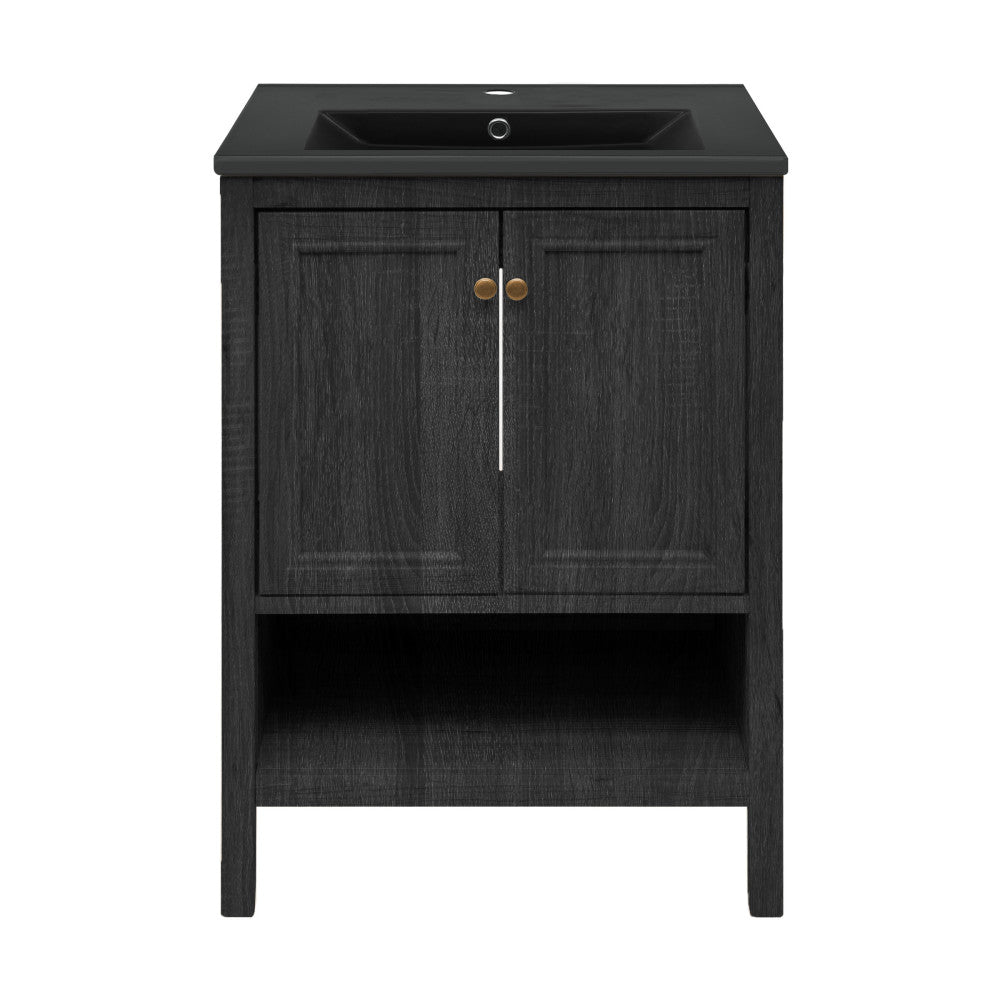 Black Oak / Black / 1-Hole