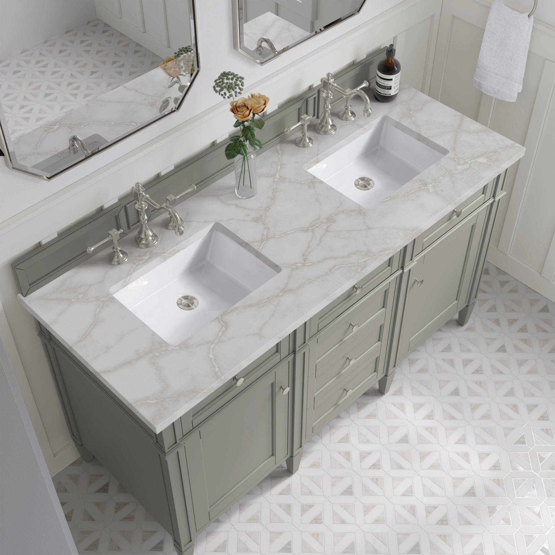 Urban Gray / Victorian Silver - 3 Faucet Holes