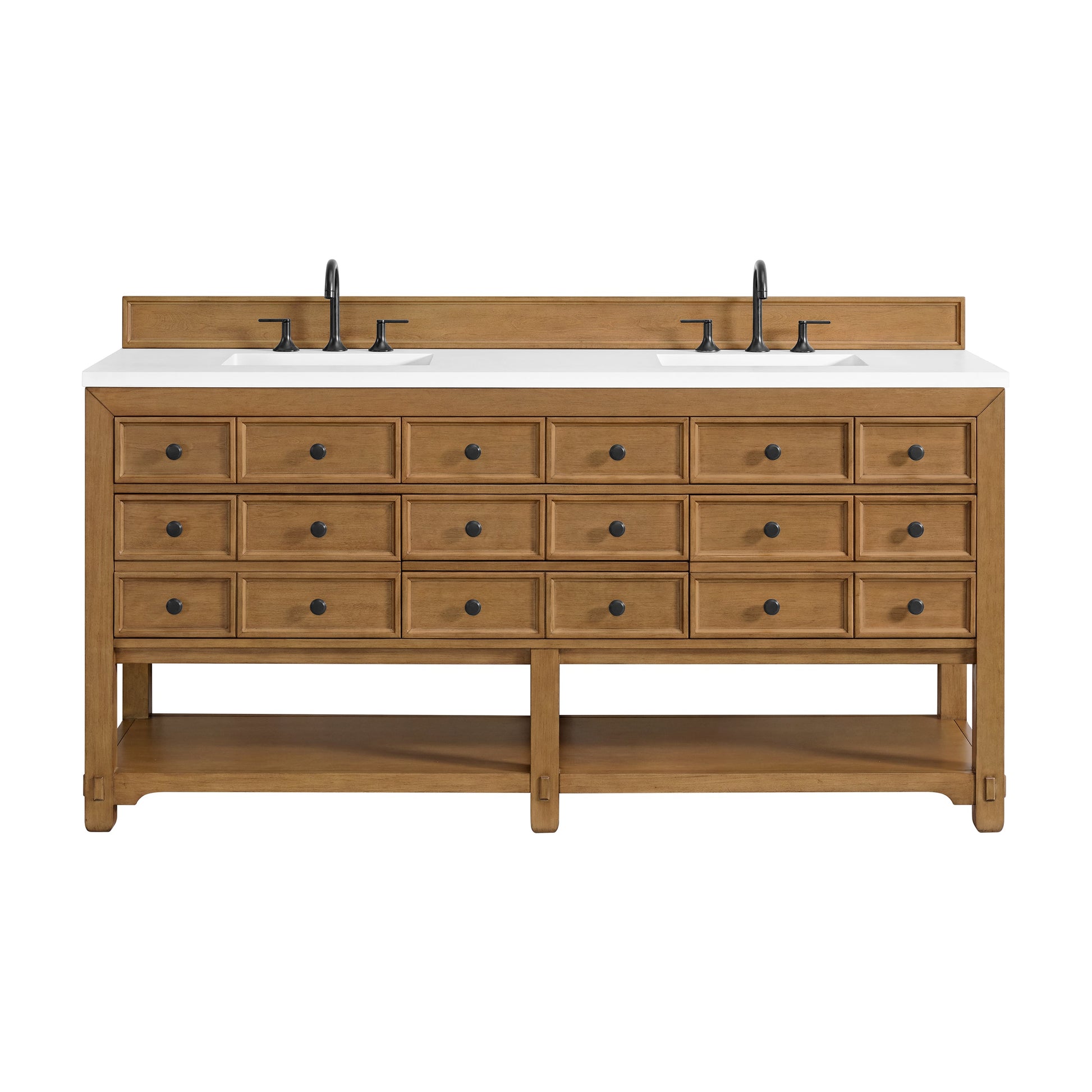 Amber Birch / White Zeus - 3 Faucet Holes