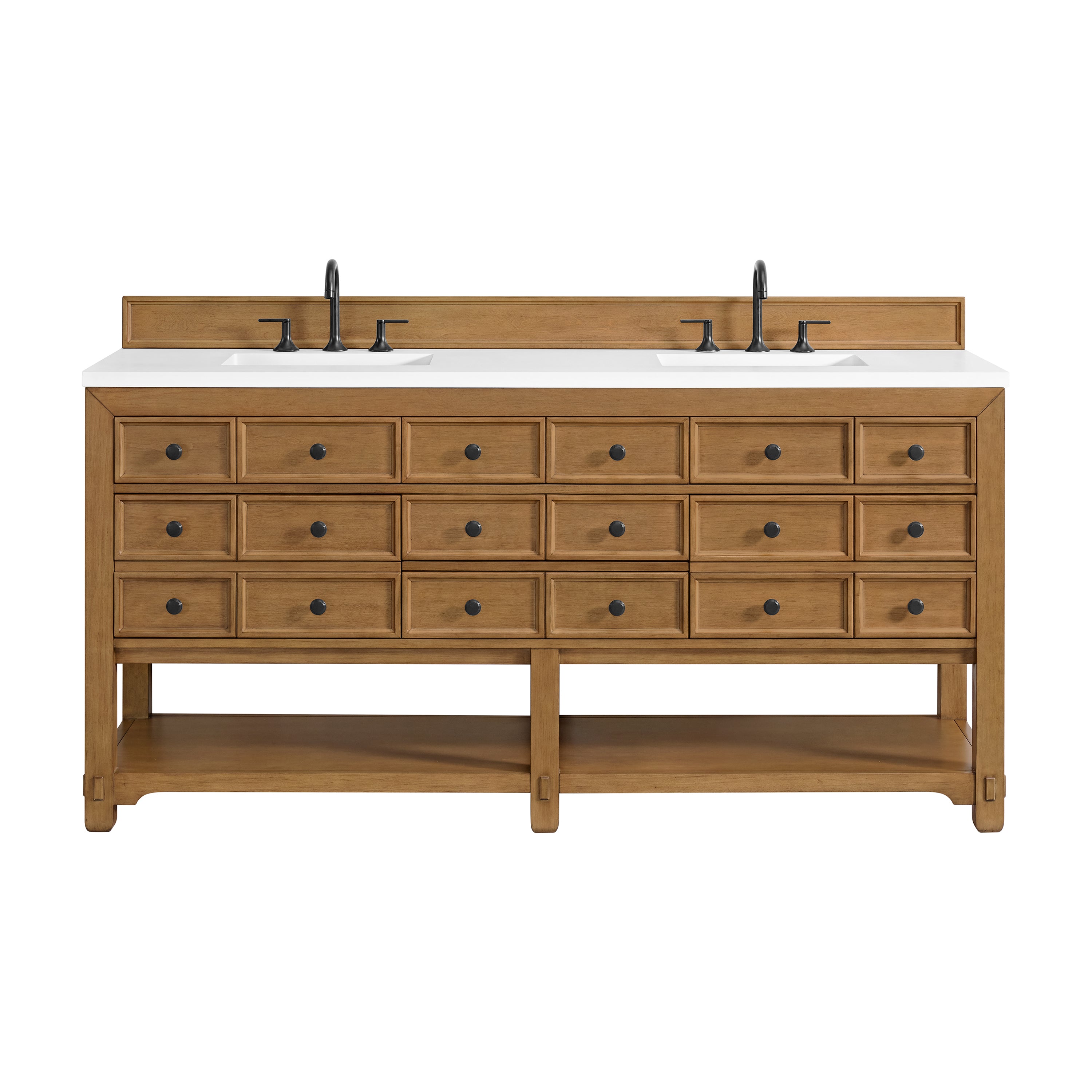 Amber Birch / White Zeus - 3 Faucet Holes