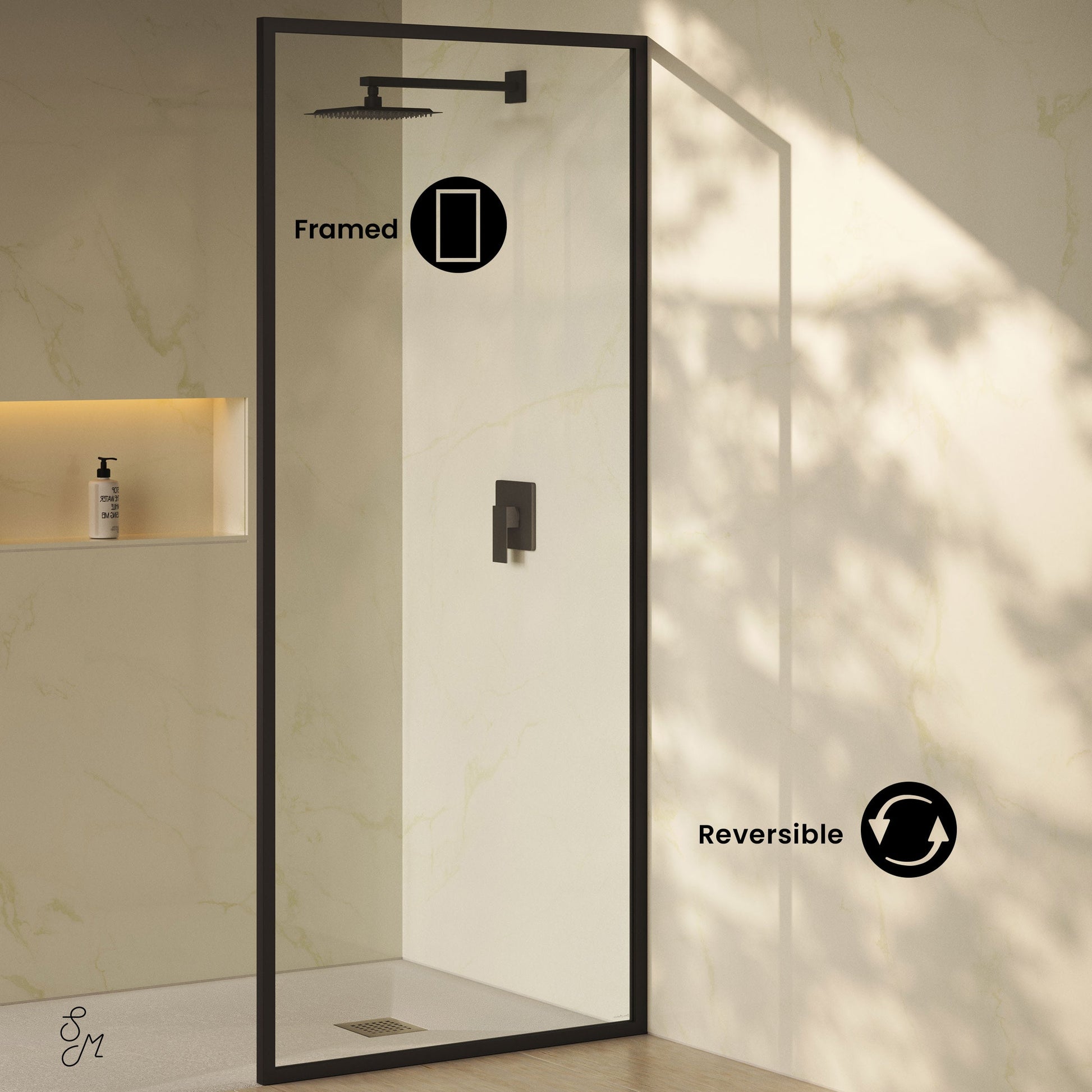 Matte Black / Shower Door