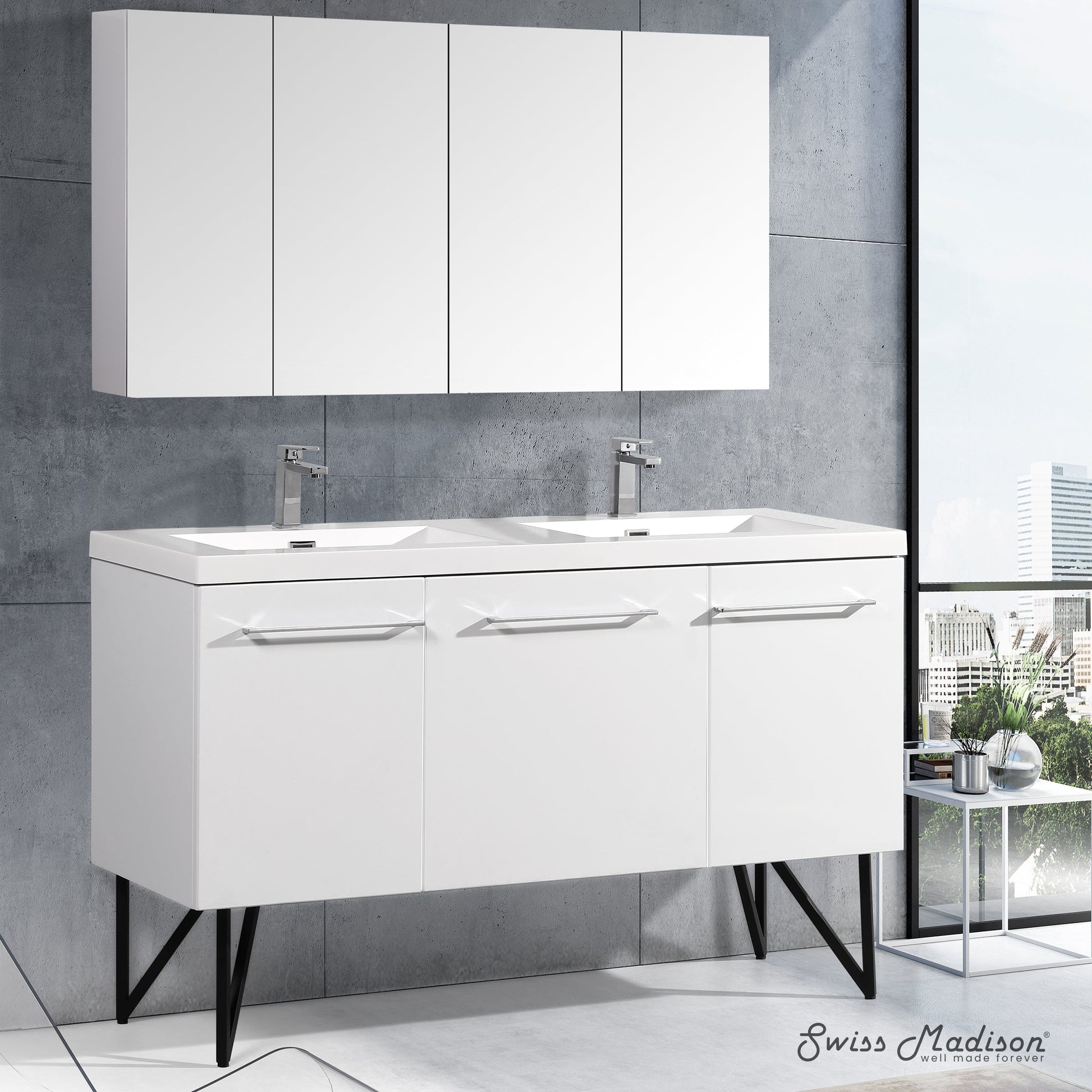 White / White / 1-Hole
