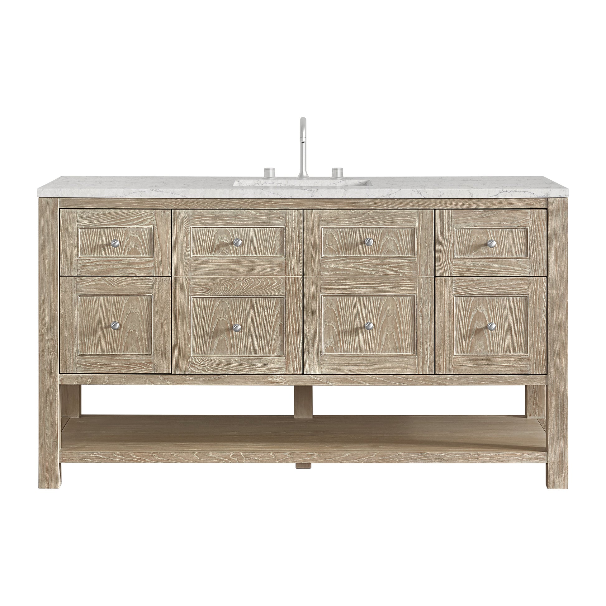 Whitewashed Oak / Eternal Jasmine Pearl - 3 Faucet Holes