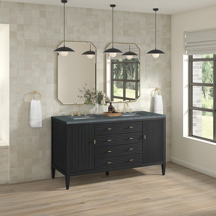 Carbon Oak / Parisien Bleu - 3 Faucet Holes