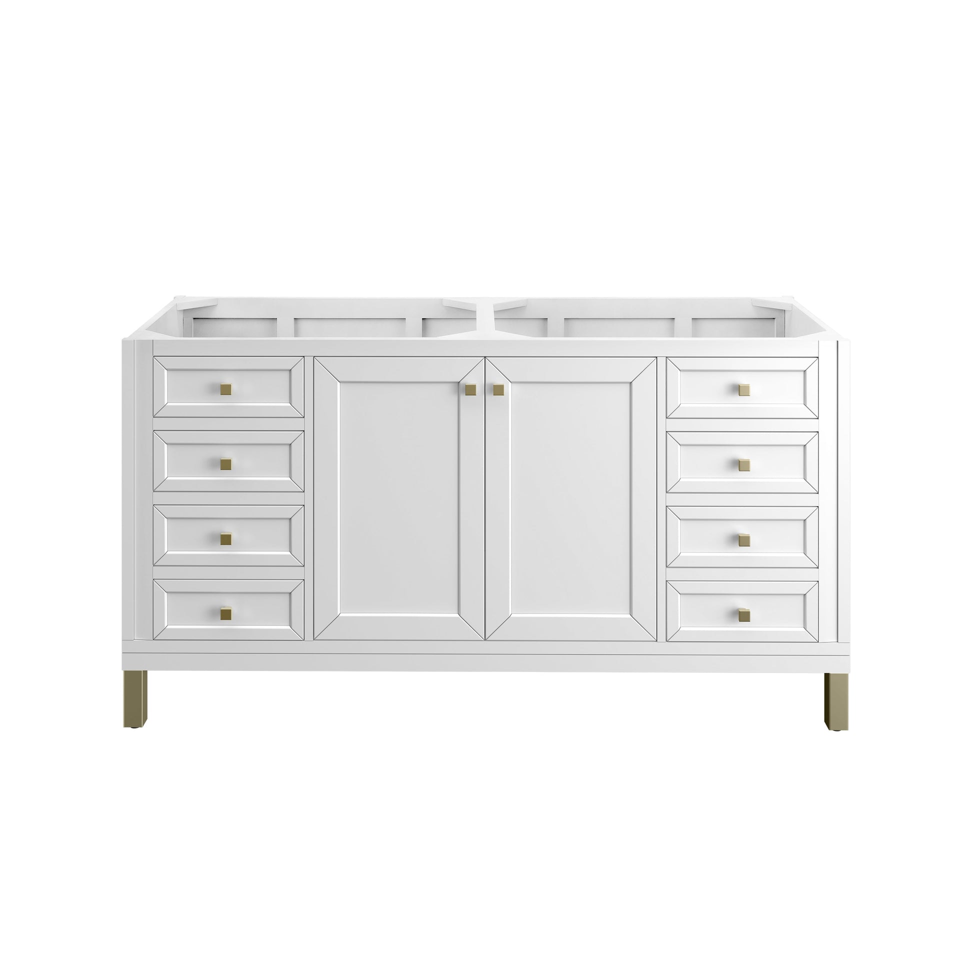Glossy White / Victorian Silver - 3 Faucet Holes