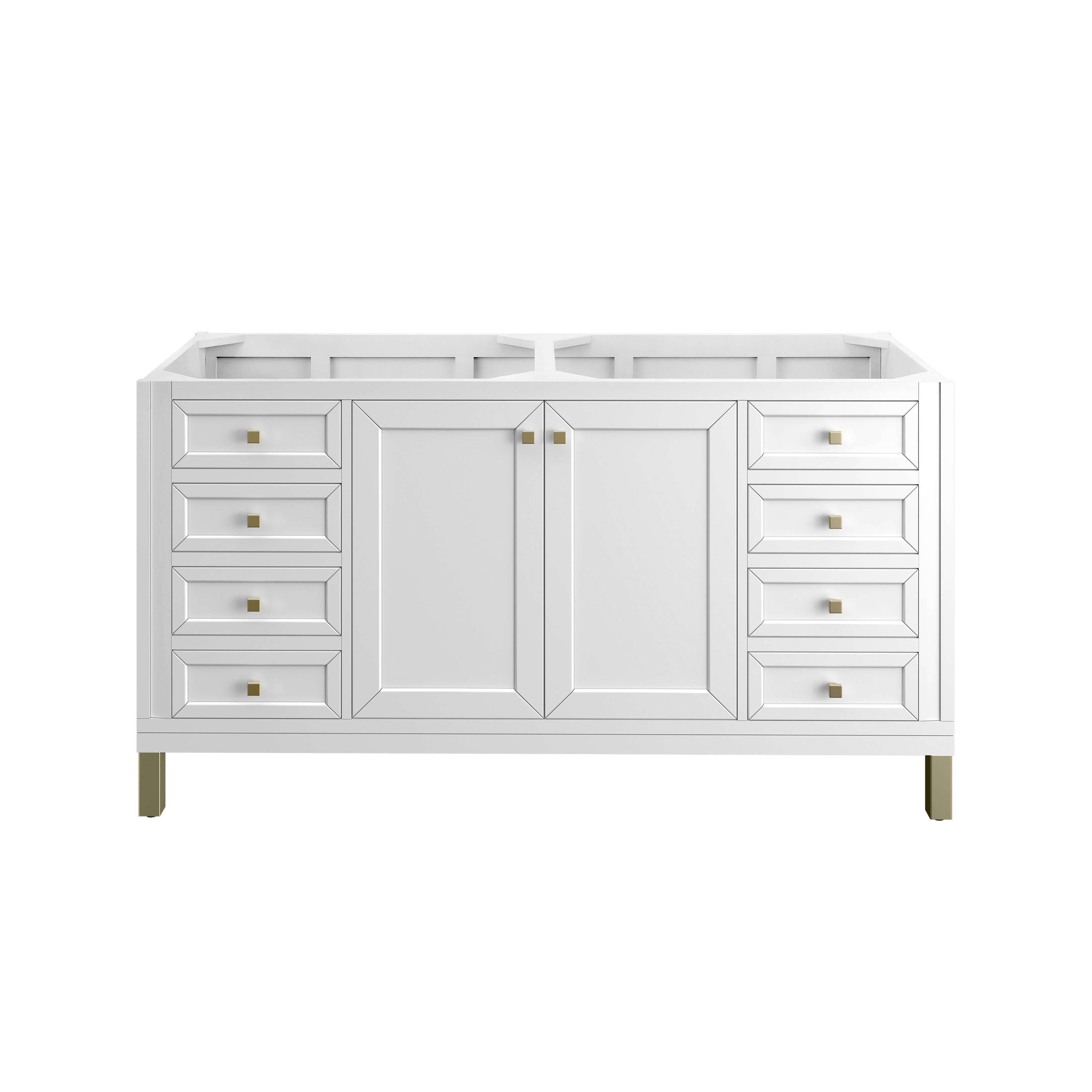 Glossy White / Victorian Silver - 3 Faucet Holes