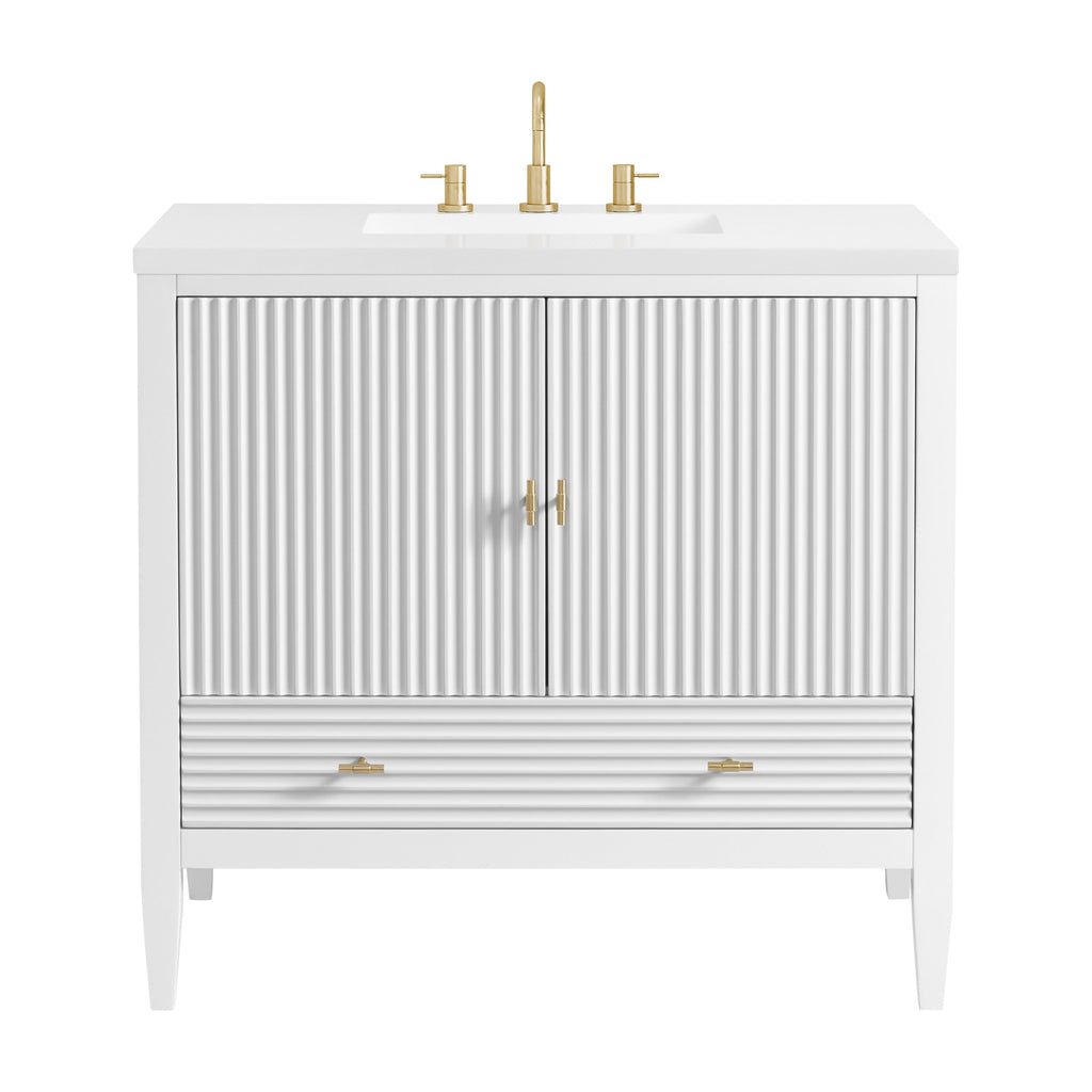 Bright White / White Zeus - 3 Faucet Holes