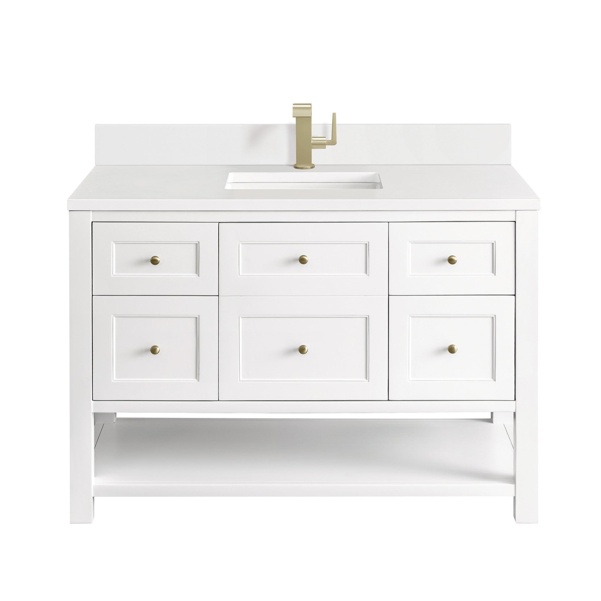 Bright White / White Zeus - 1 Faucet Hole