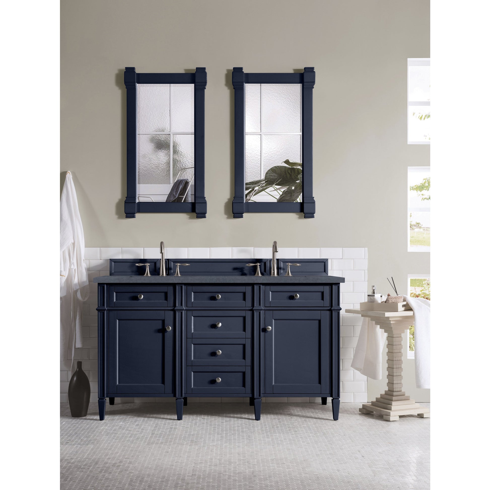 Victory Blue / Charcoal Soapstone - 3 Faucet Holes