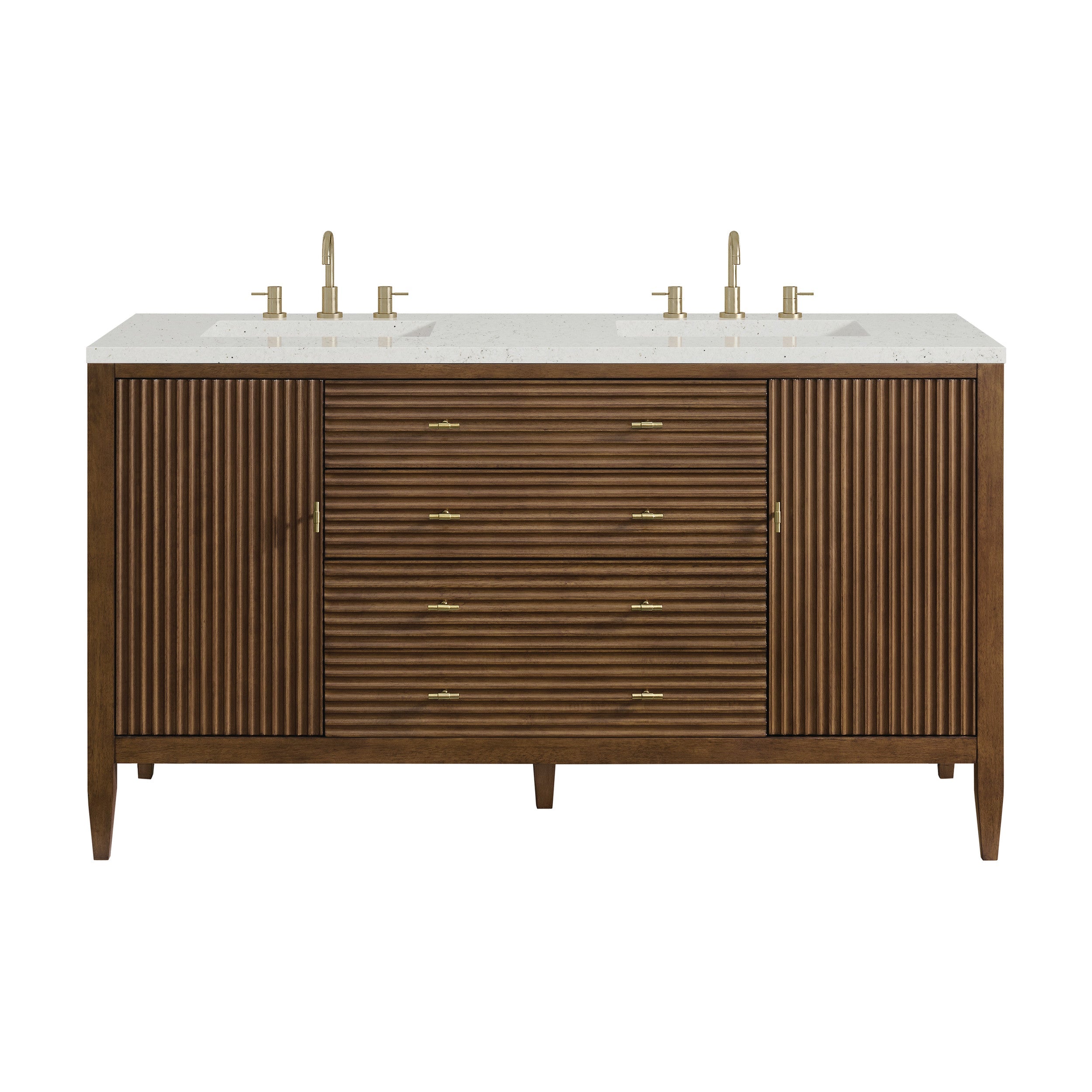 Mid-Century Walnut / Lime Delight - 3 Faucet Holes