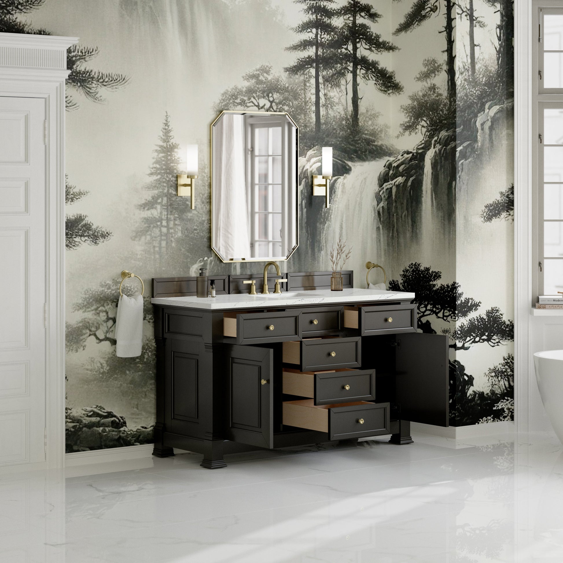 Black Onyx / Ethereal Noctis - 3 Faucet Holes