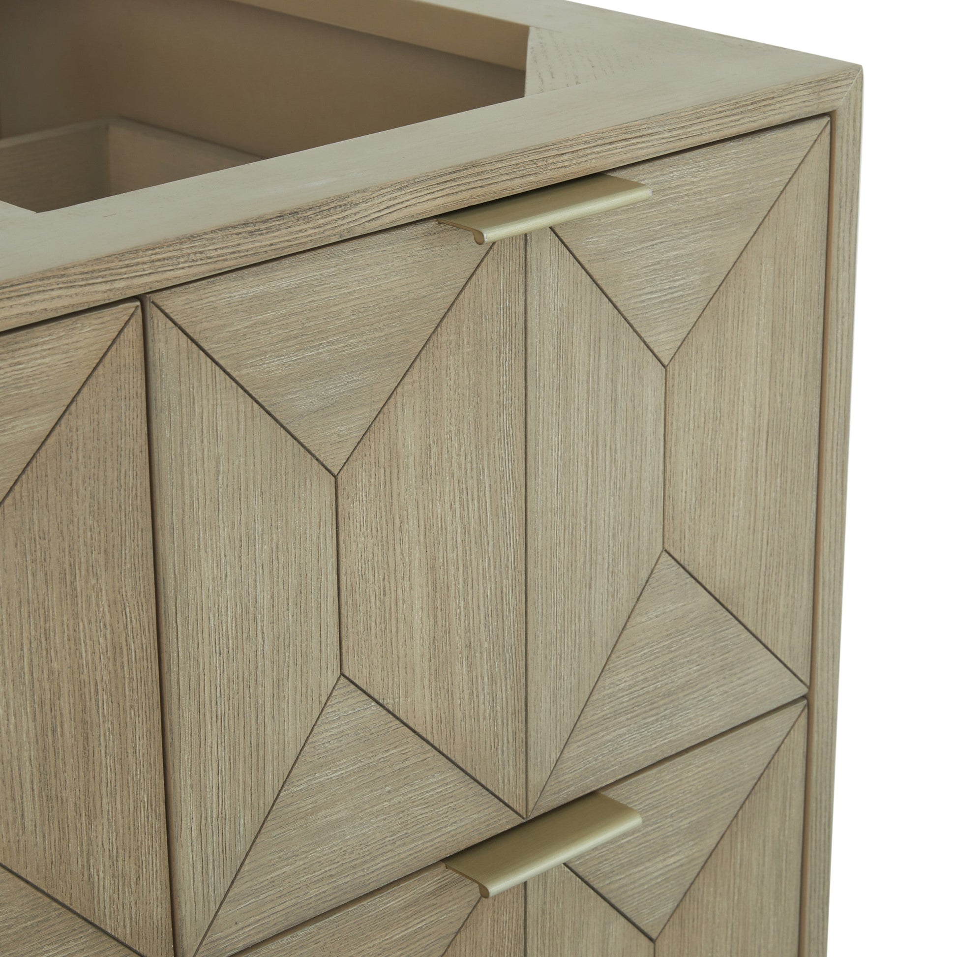 Pebble Oak / White Zeus - 3 Faucet Holes